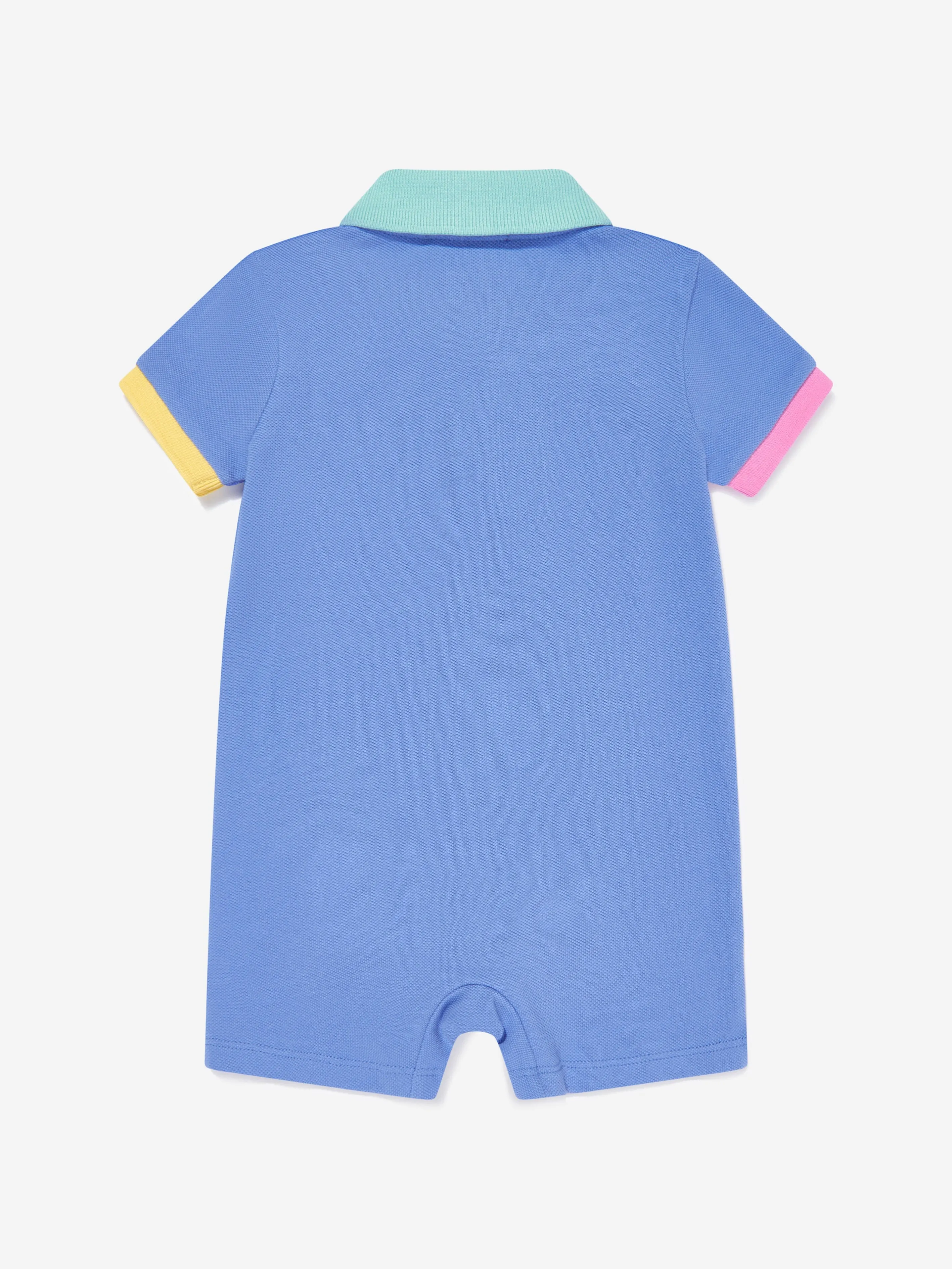 Baby Boys Polo-Strampler in Blau