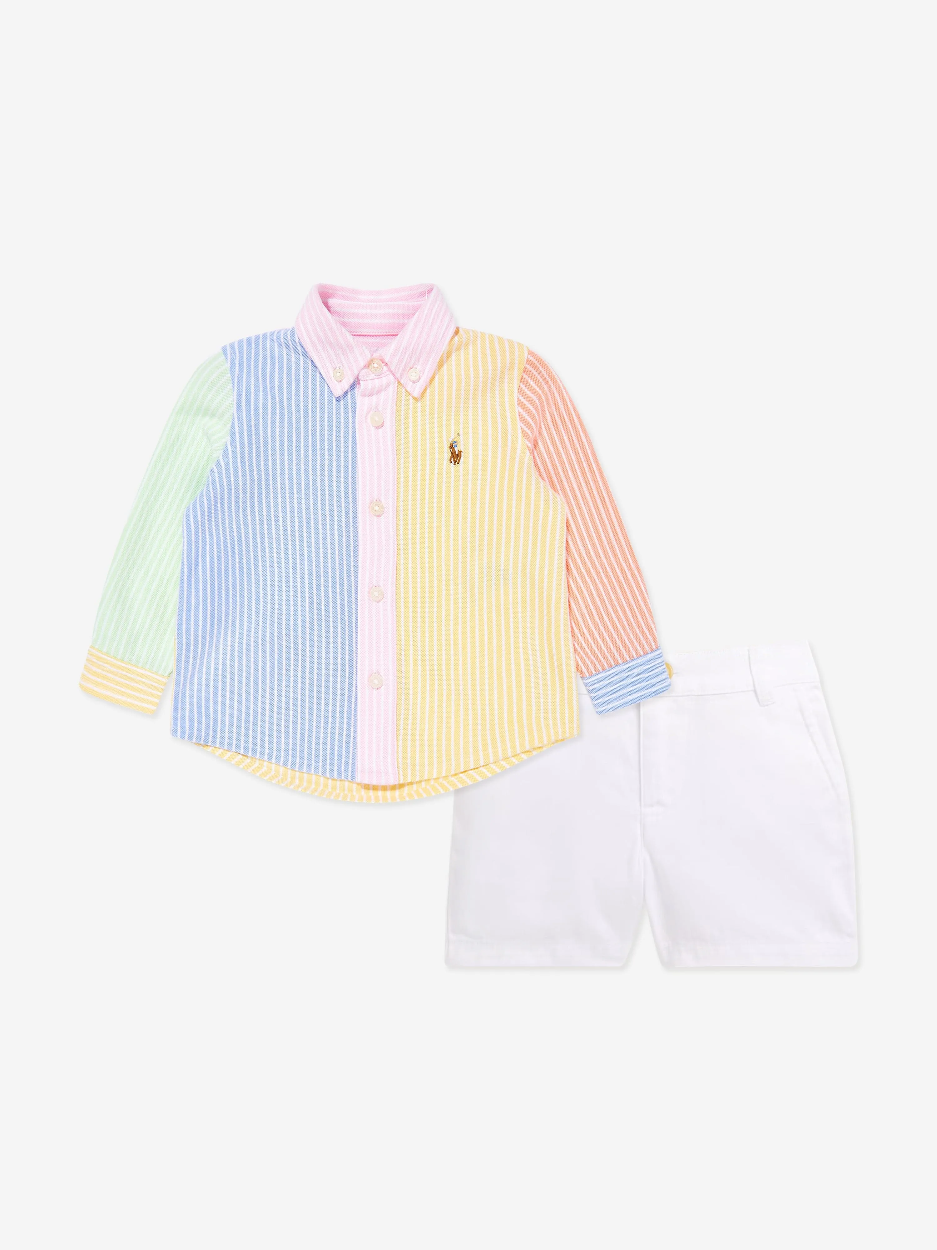 Baby-Jungen-Shirt und Shorts-Set in Mehrfarben
