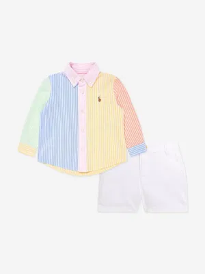 Baby-Jungen-Shirt und Shorts-Set in Mehrfarben