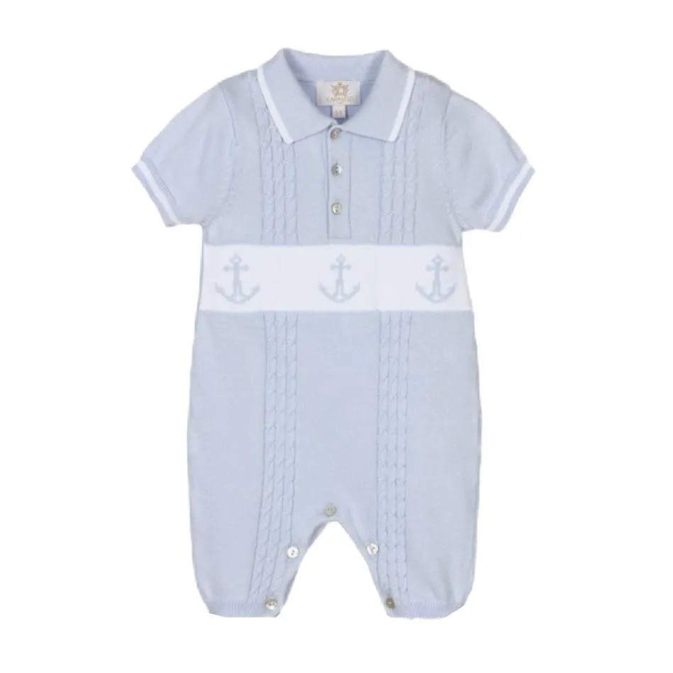 Baby Boys Sky Gestrickter Anhänger-Romper