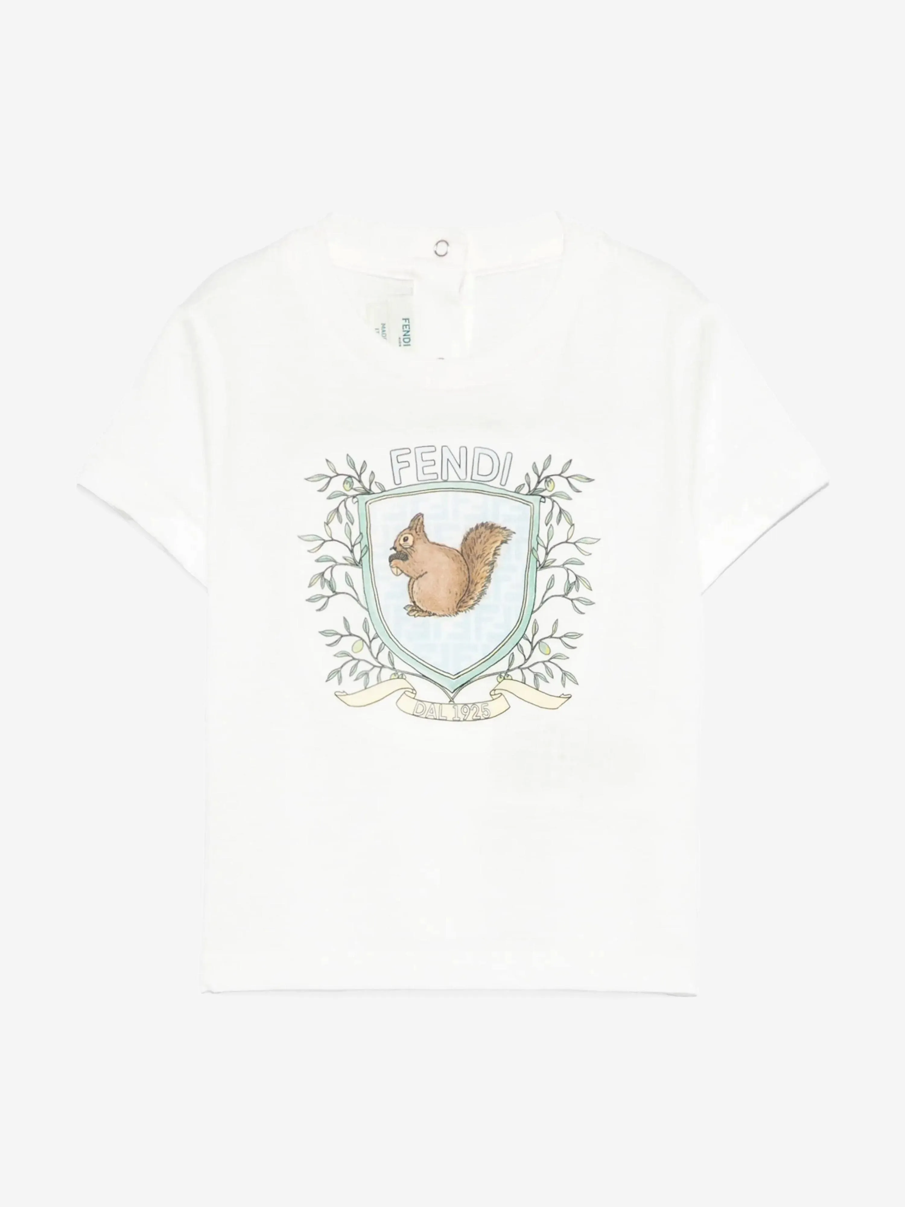 Baby Boys Eichhörnchen T-Shirt in Weiß