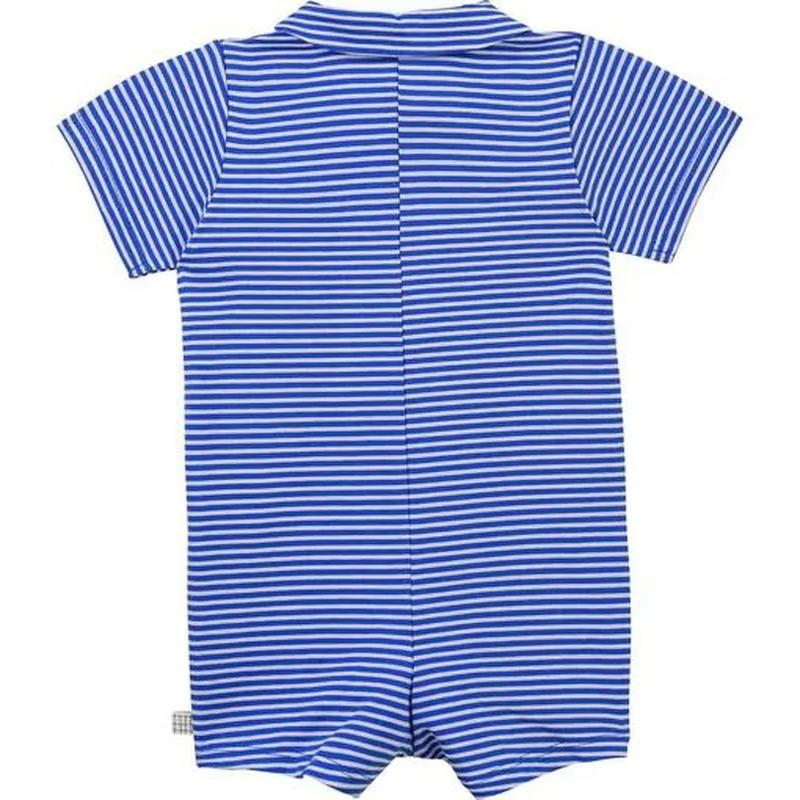 Gestreifter Strampler für Babyjungen