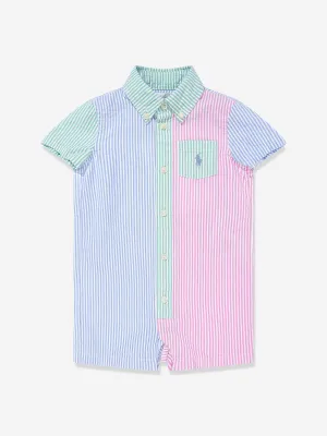 Gestreifter Baby-Jumpsuit für Jungen in Blau