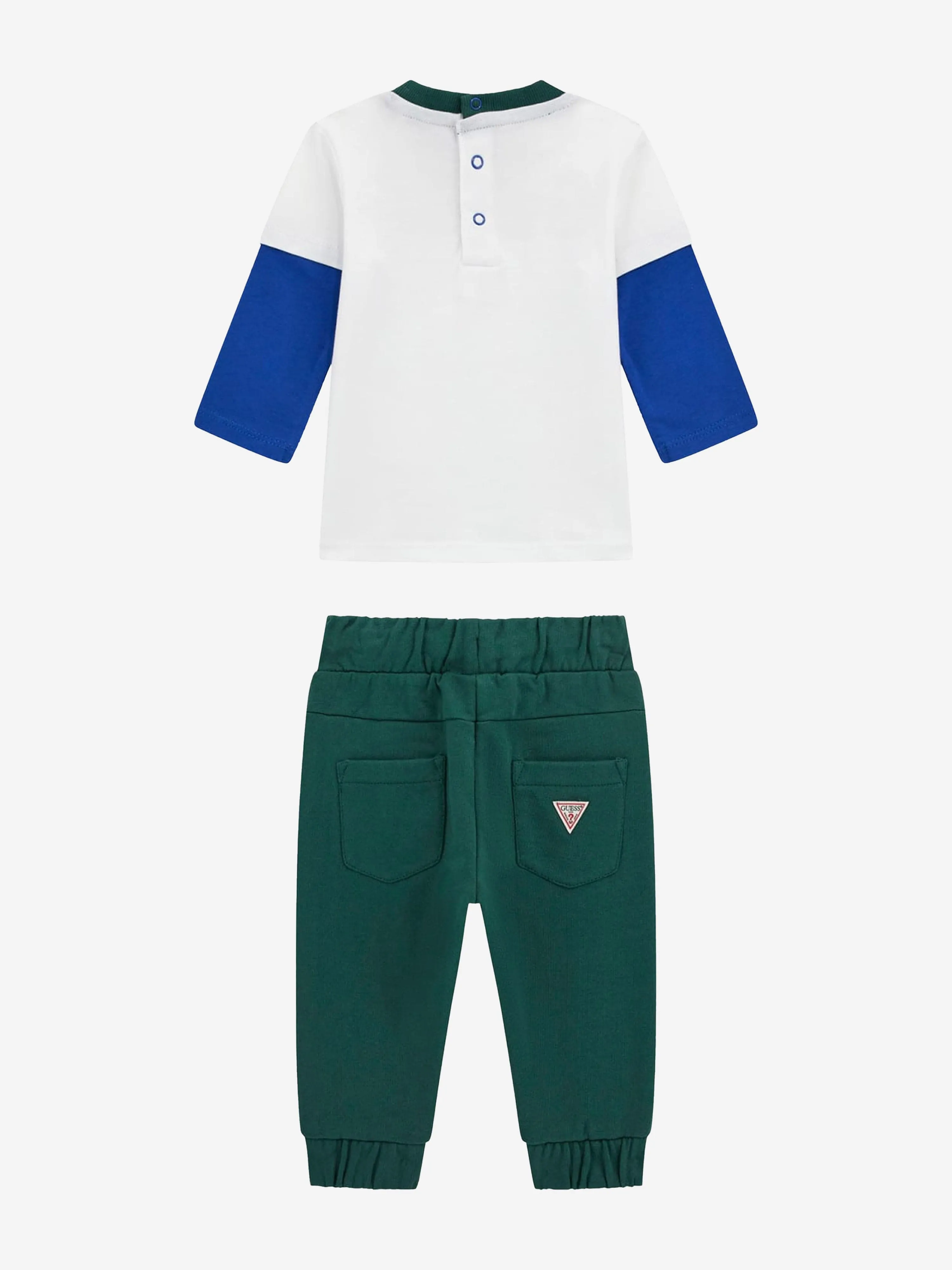 Baby-Jungen T-Shirt und Hose Set in Weiß