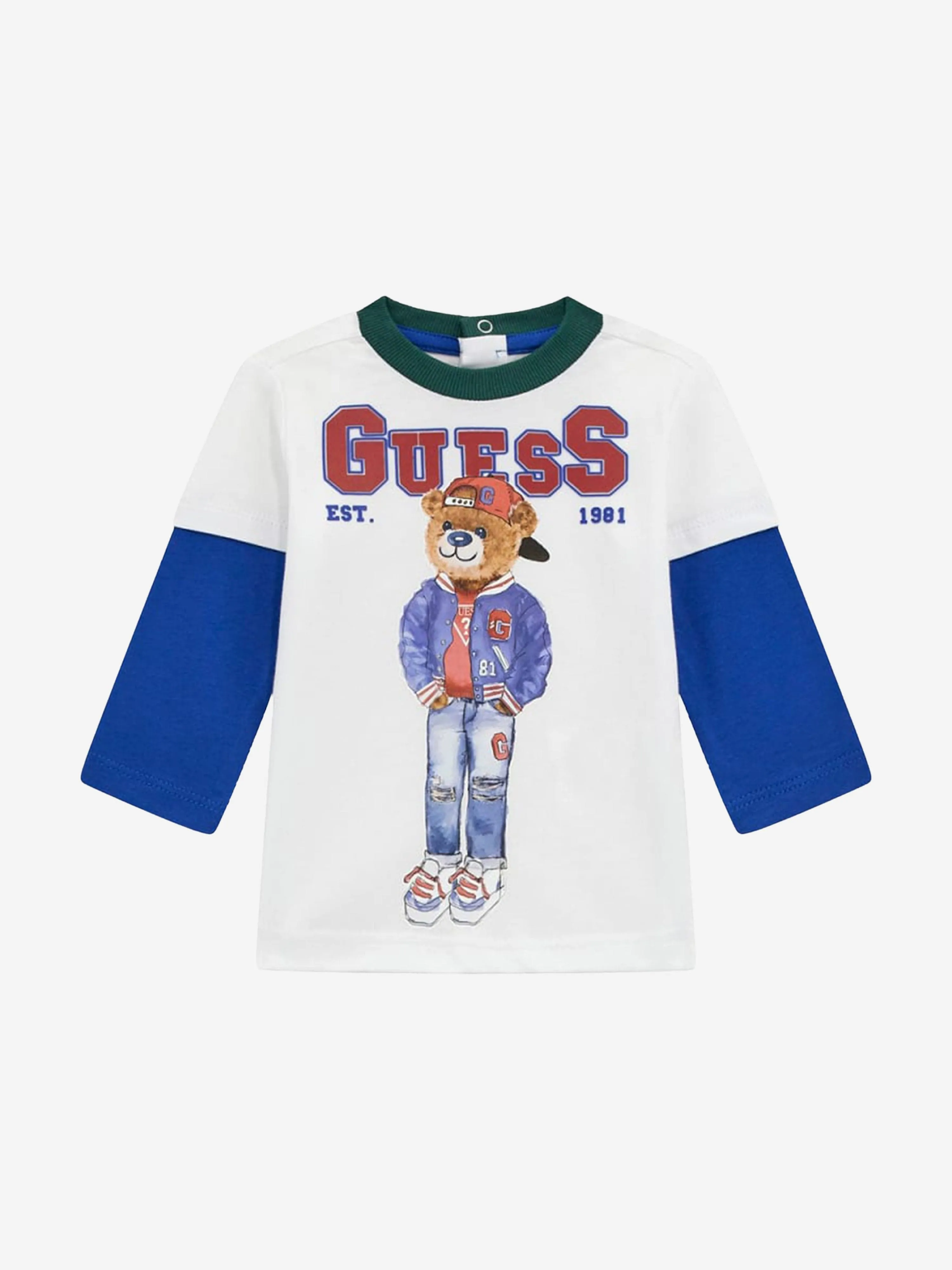 Baby-Jungen T-Shirt und Hose Set in Weiß