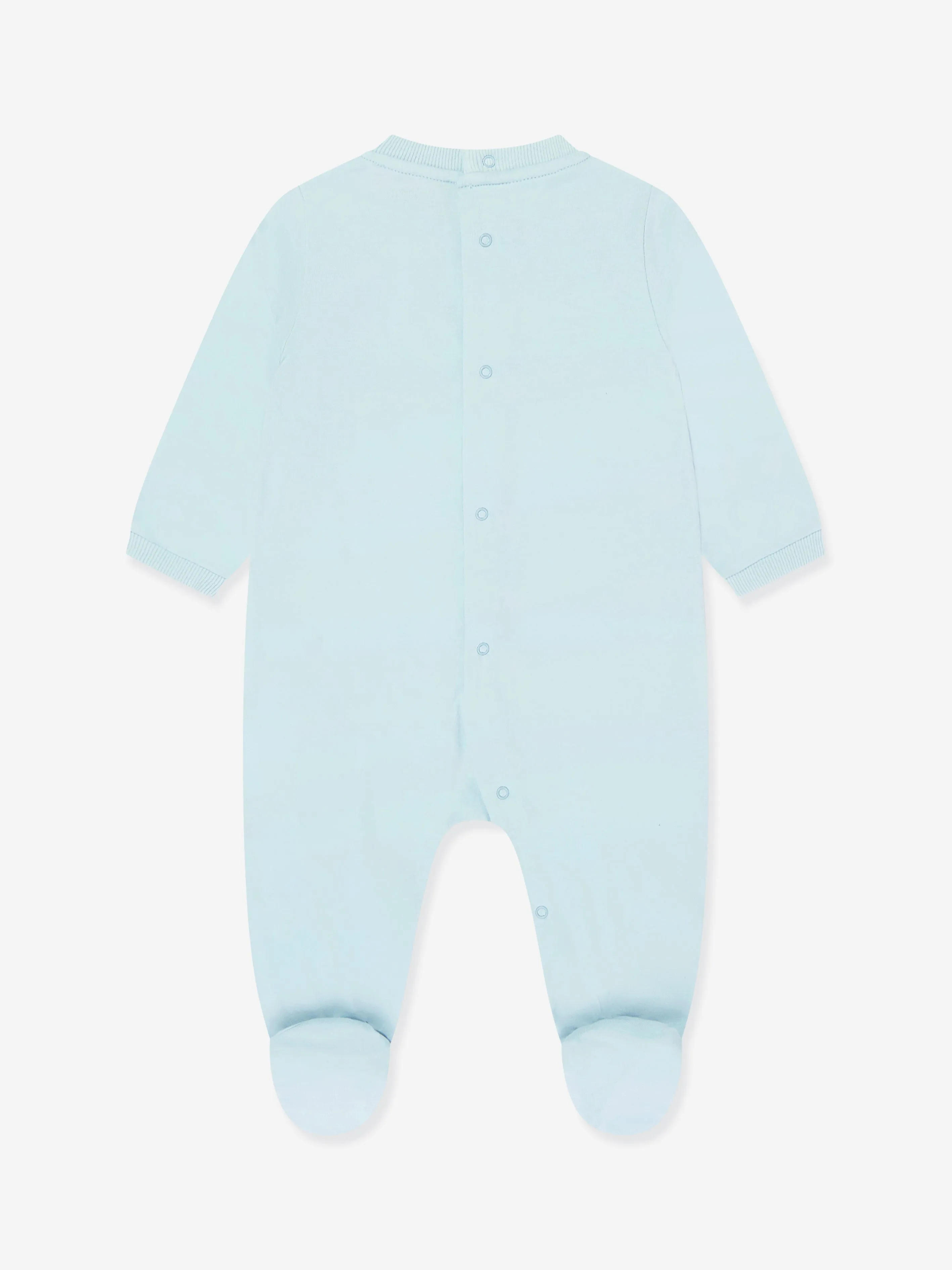 Baby Boys Teddy Bär Logo Strampler Set in Blau