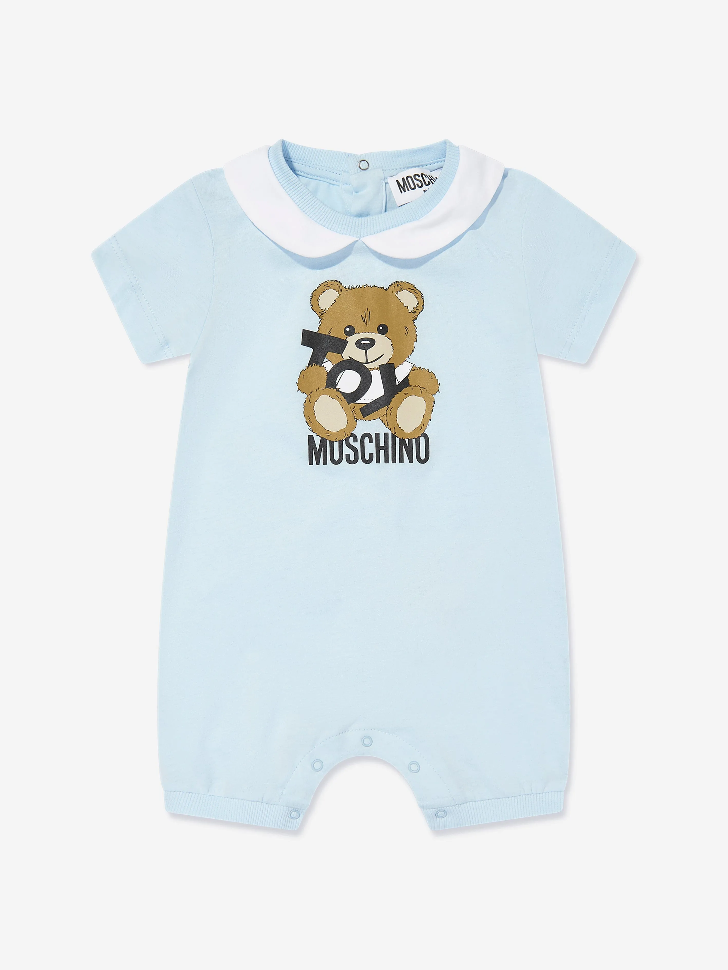 Baby Boys Teddybär Logo Strampler in Blau
