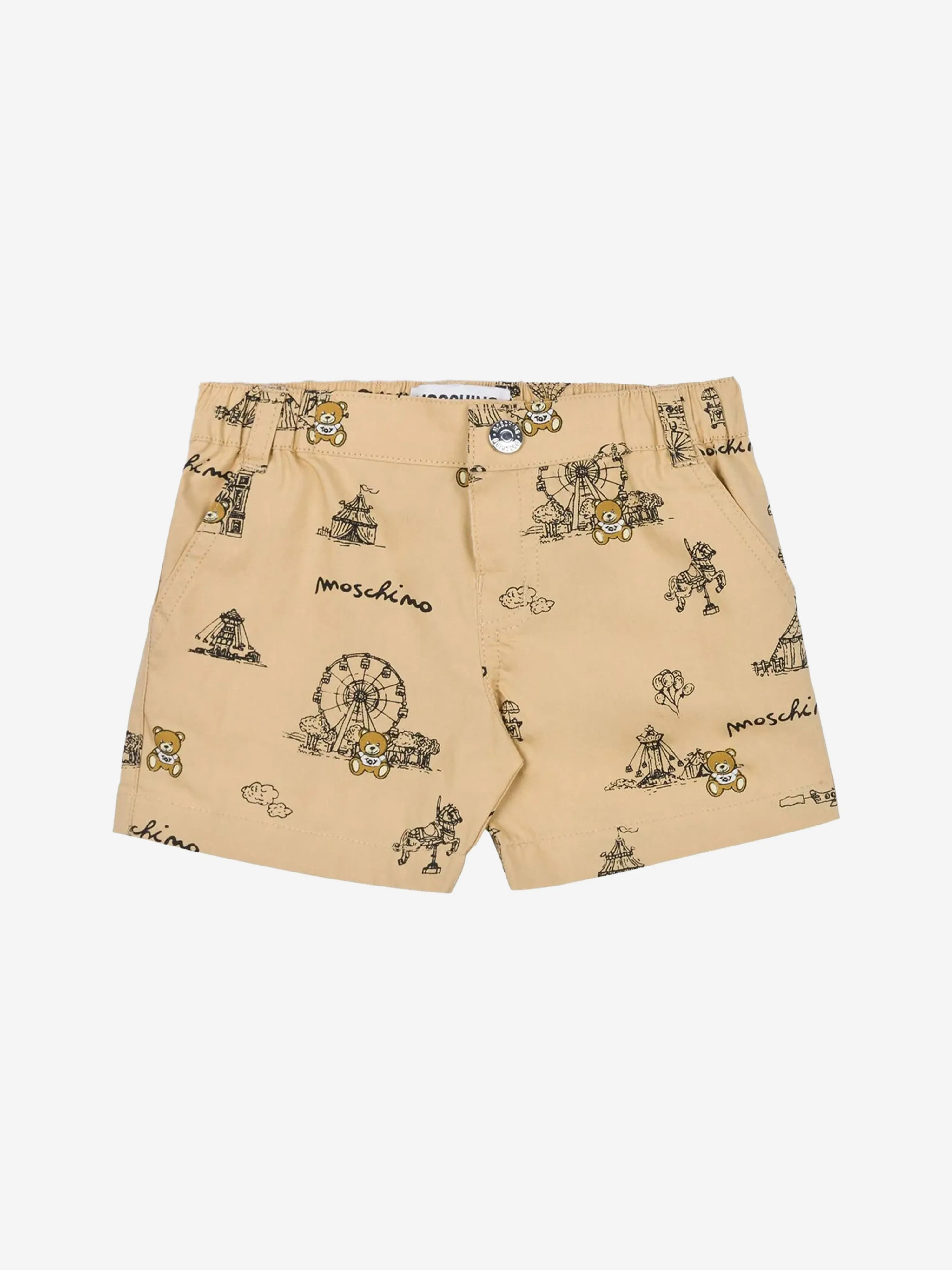 Baby Boys Teddybär Kurzarm-Set in Beige