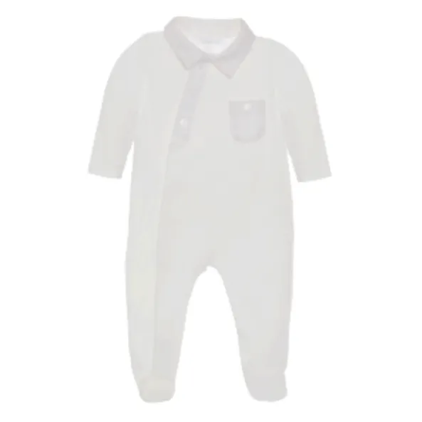 Weißer Babybody für Jungen