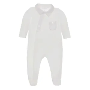 Weißer Babybody für Jungen
