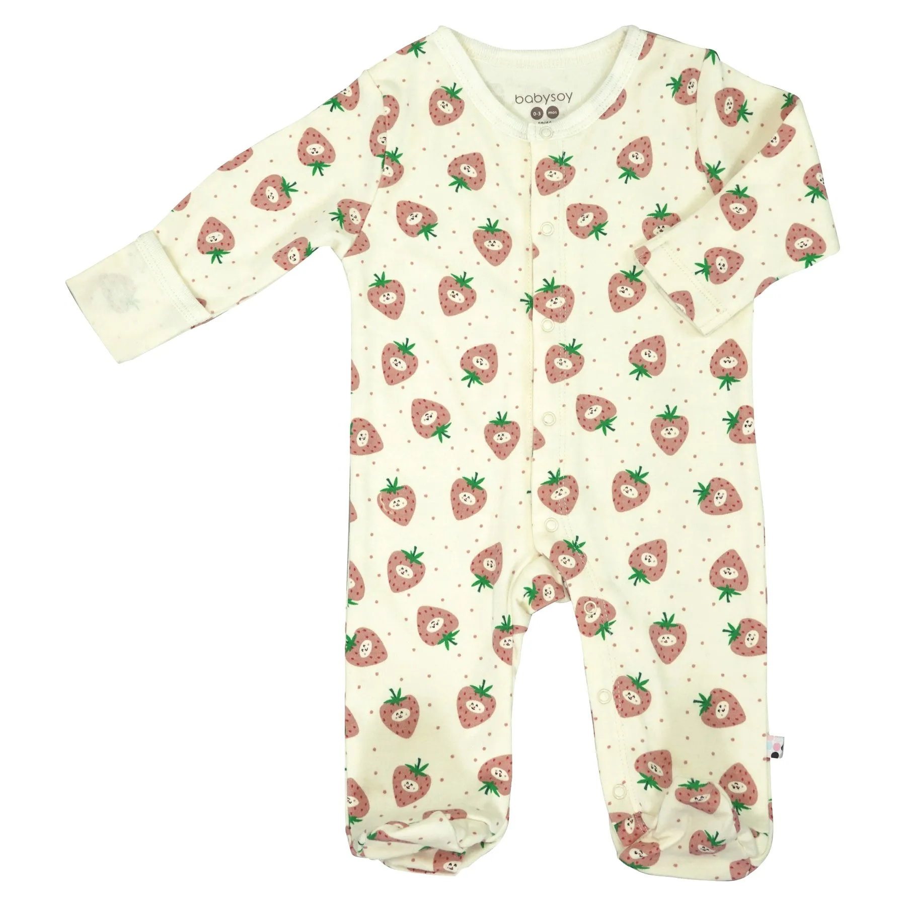 Baby-Früchte-Muster Schnapp-Füßchen-Schlafanzug