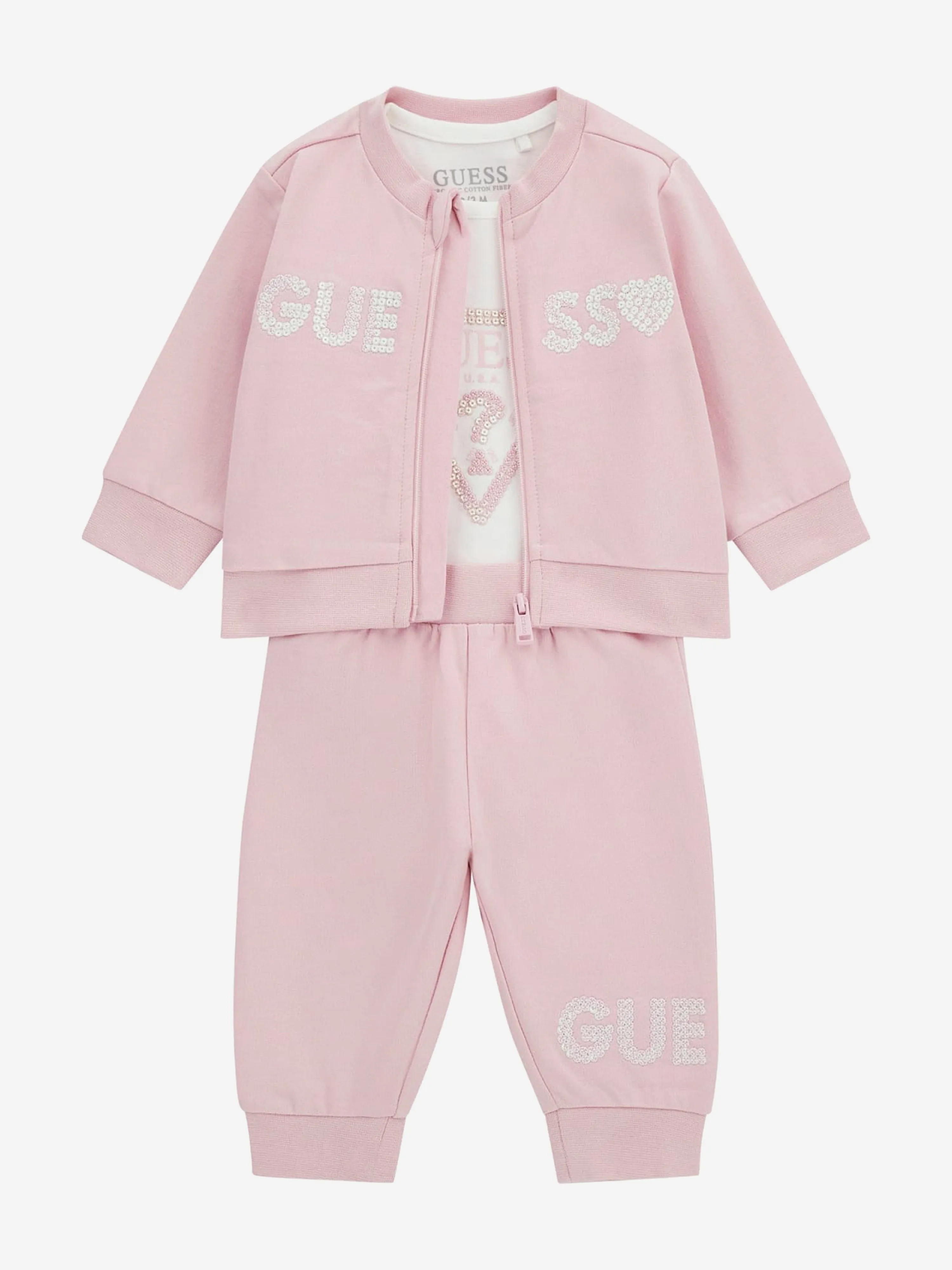 3-teiliger Baby-Mädchen Trainingsanzug in Rosa