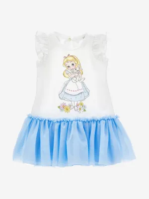 Baby Girls Alice Im Wunderland Kleid in Weiß