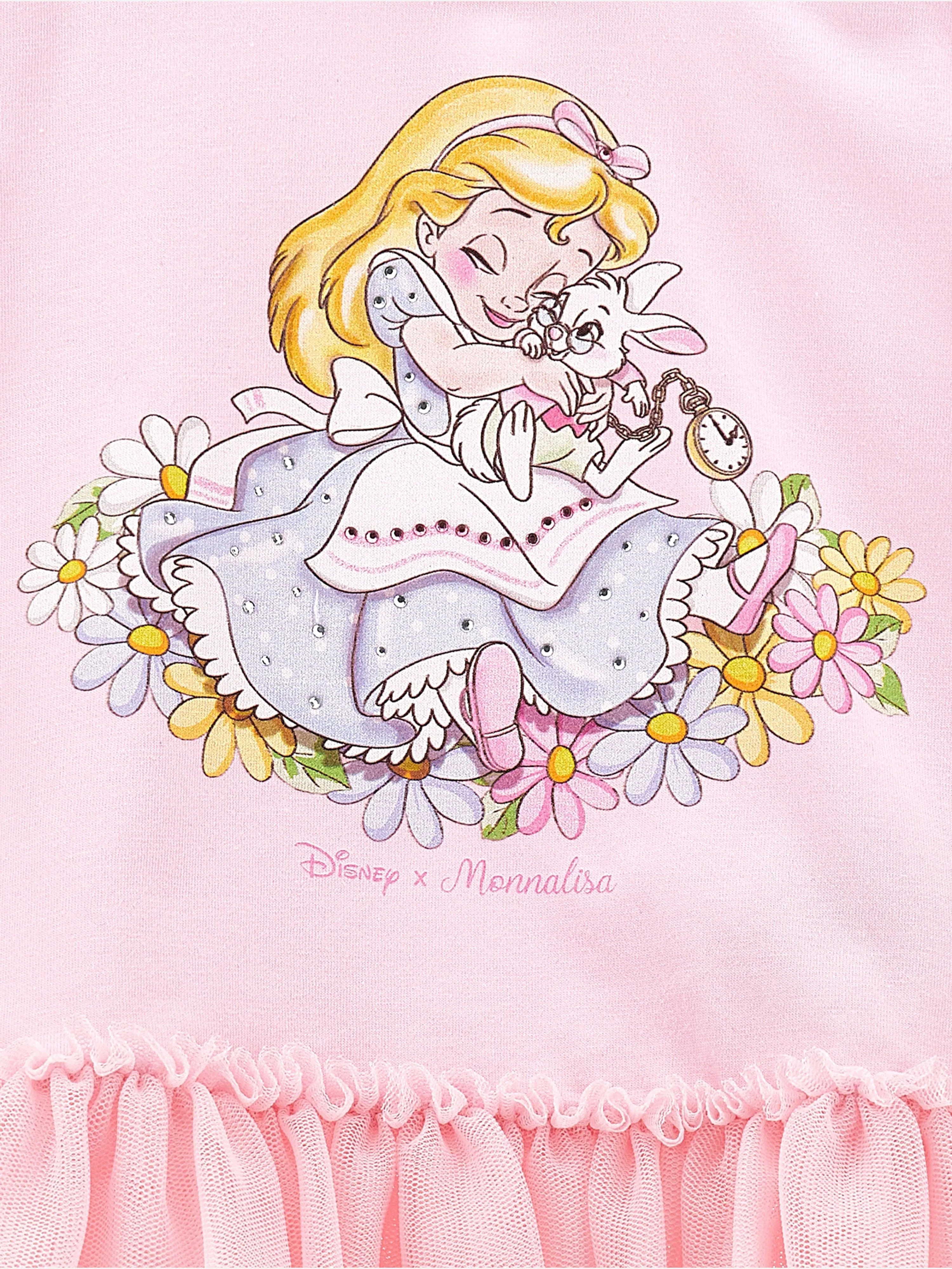 Baby Girls Alice Im Wunderland T-Shirt in Rosa