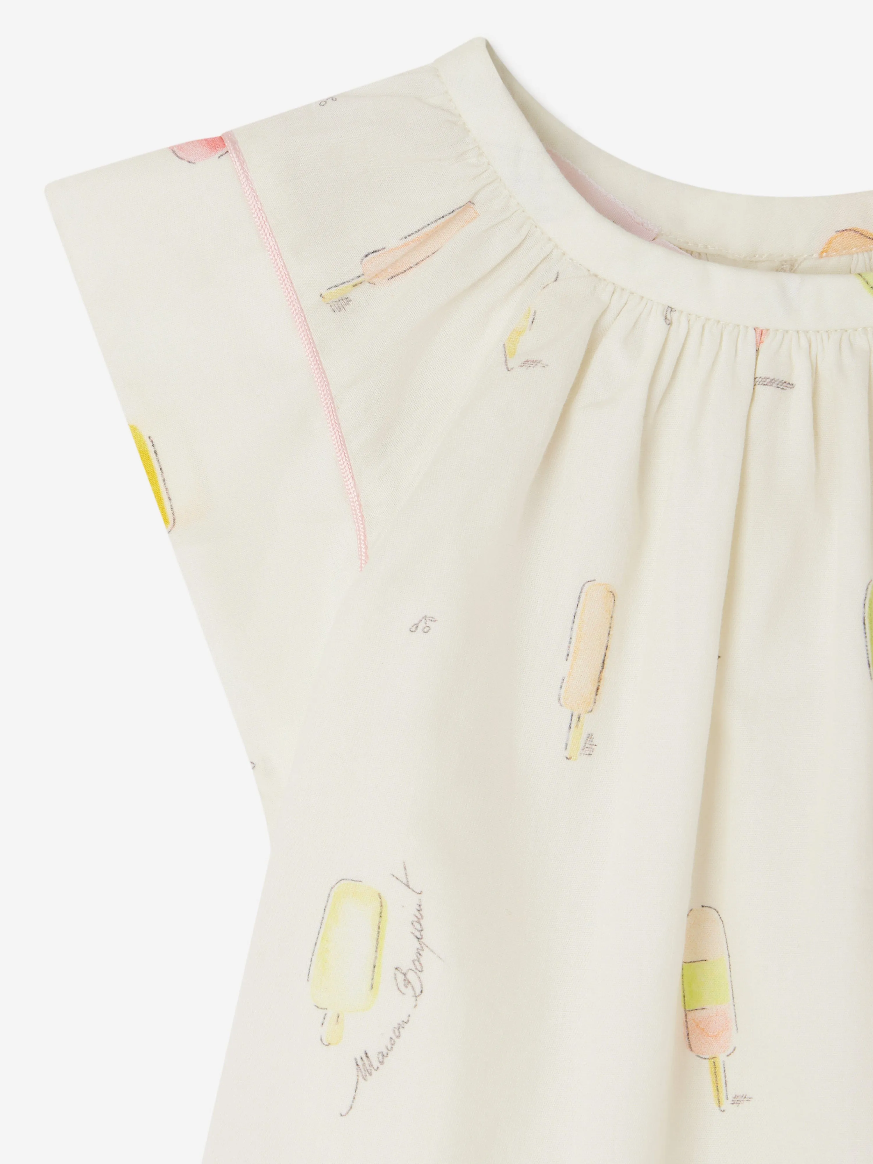 Baby Girls Alisia Bluse in Elfenbein