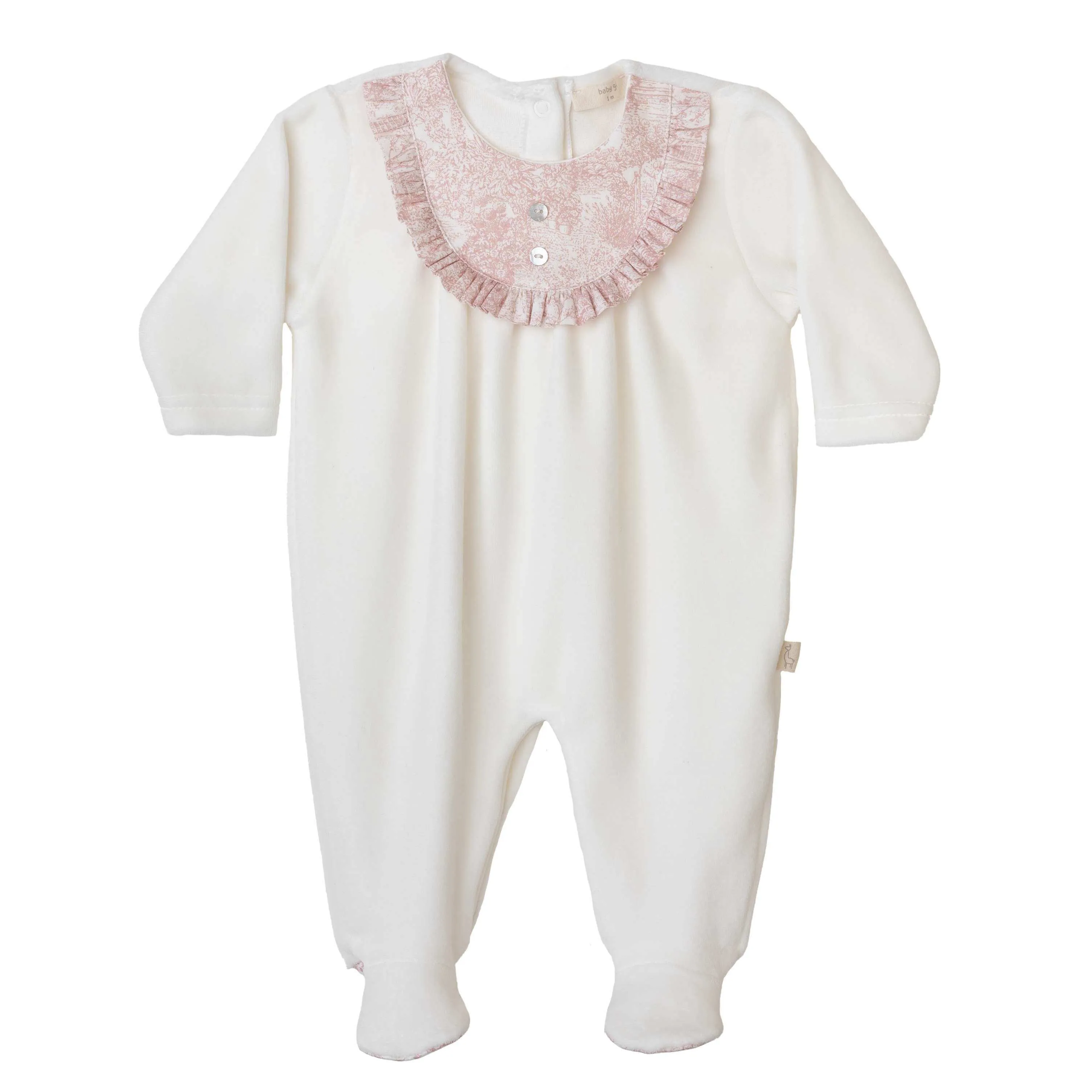 Baby Girls Aurora Elfenbein Baumwolle Babygrow Geschenkset