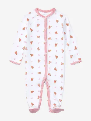 Baby-Mädchen Bären-Body in Weiß