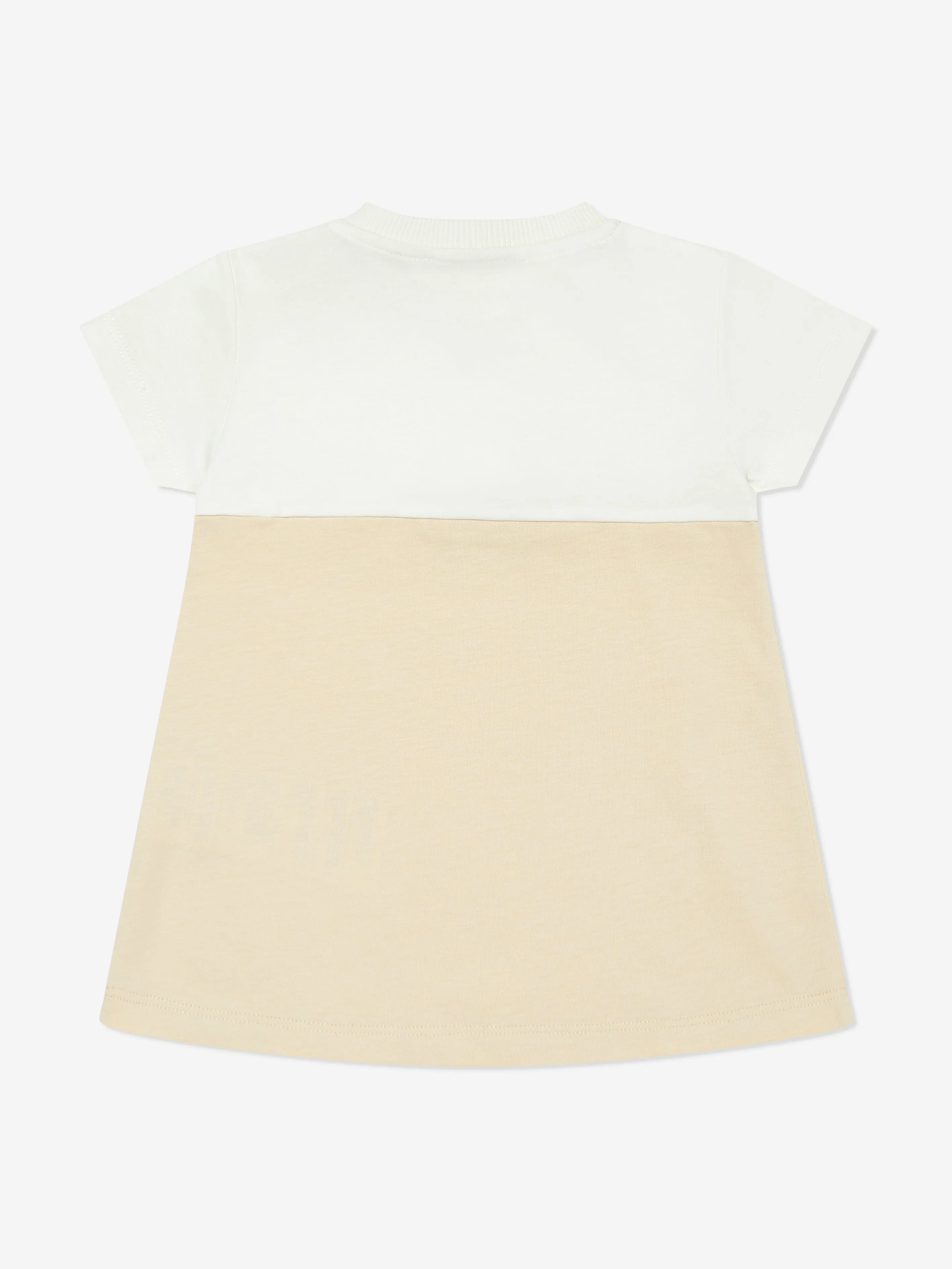 Beige Baby-Mädchen Bärenkleid mit Geschenkbox