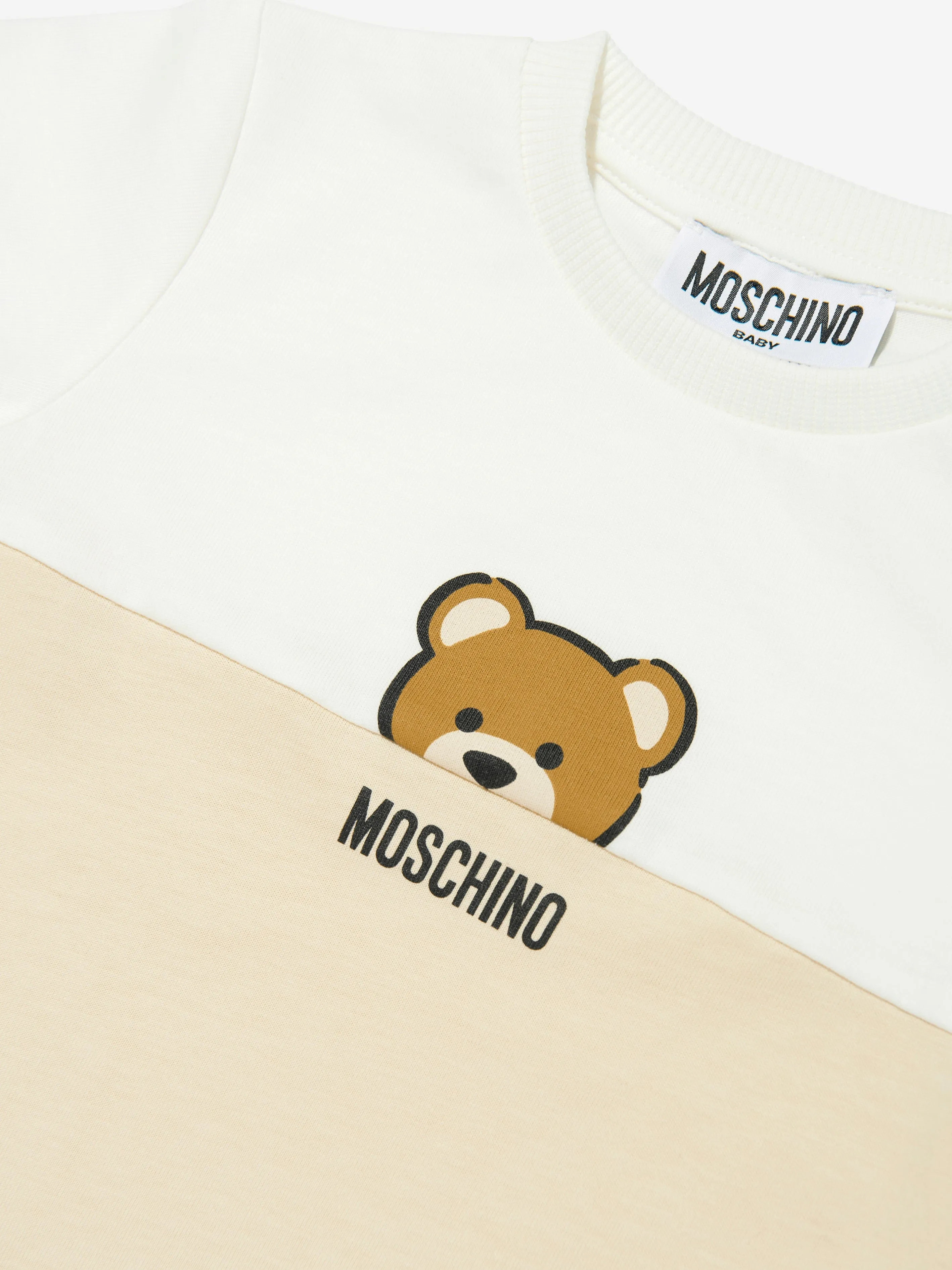 Beige Baby-Mädchen Bärenkleid mit Geschenkbox