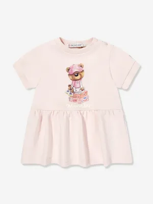 Rosa Bärenpullover-Kleid für Baby-Mädchen