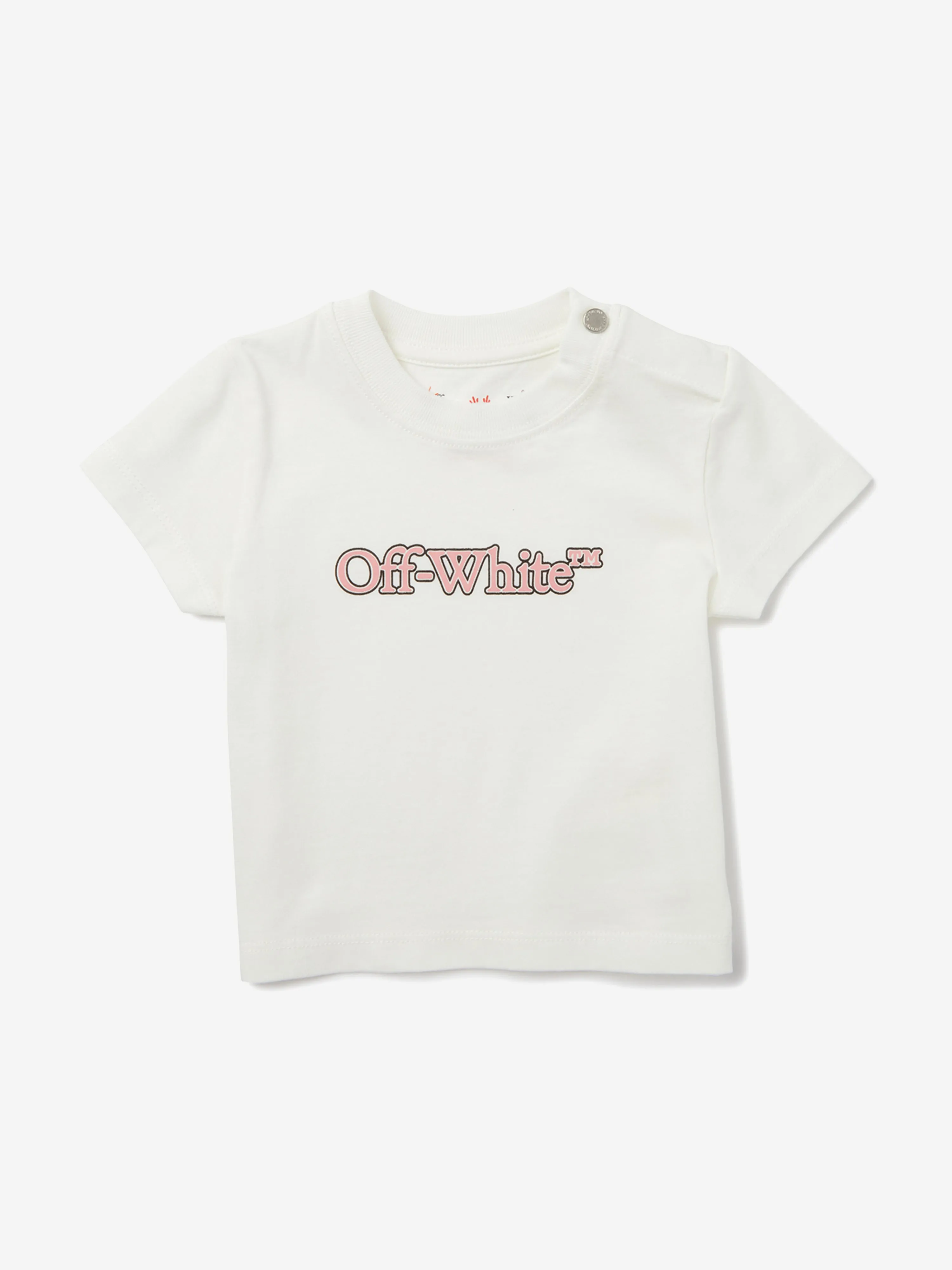 Baby Girls Big Bookish T-Shirt in Weiß