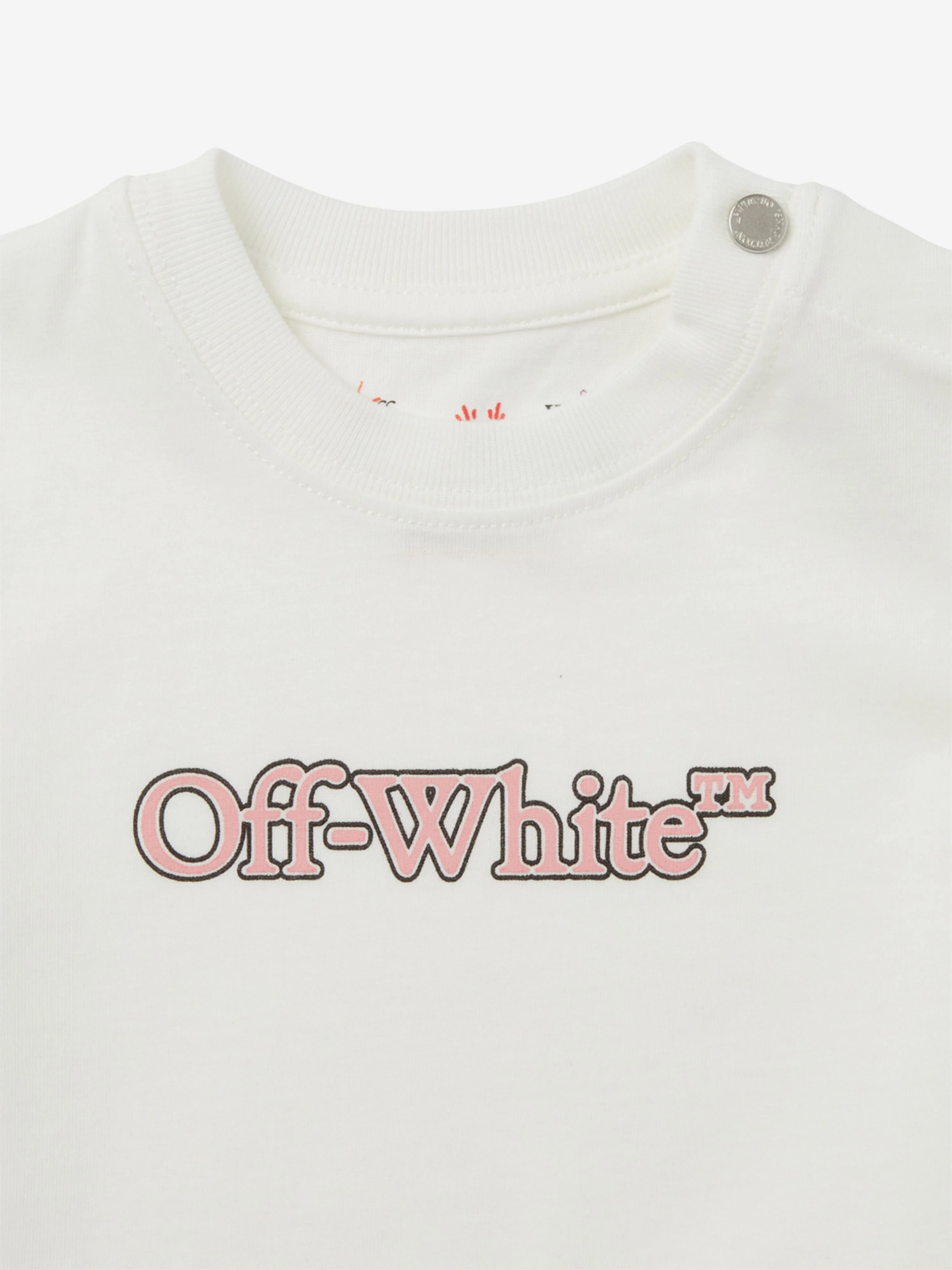 Baby Girls Big Bookish T-Shirt in Weiß