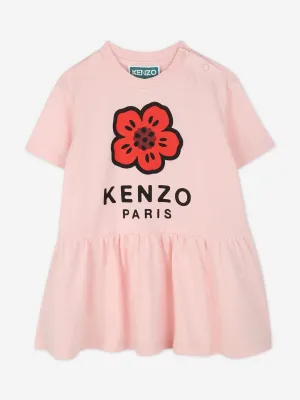 Rosa Blumenkleid für Baby-Mädchen