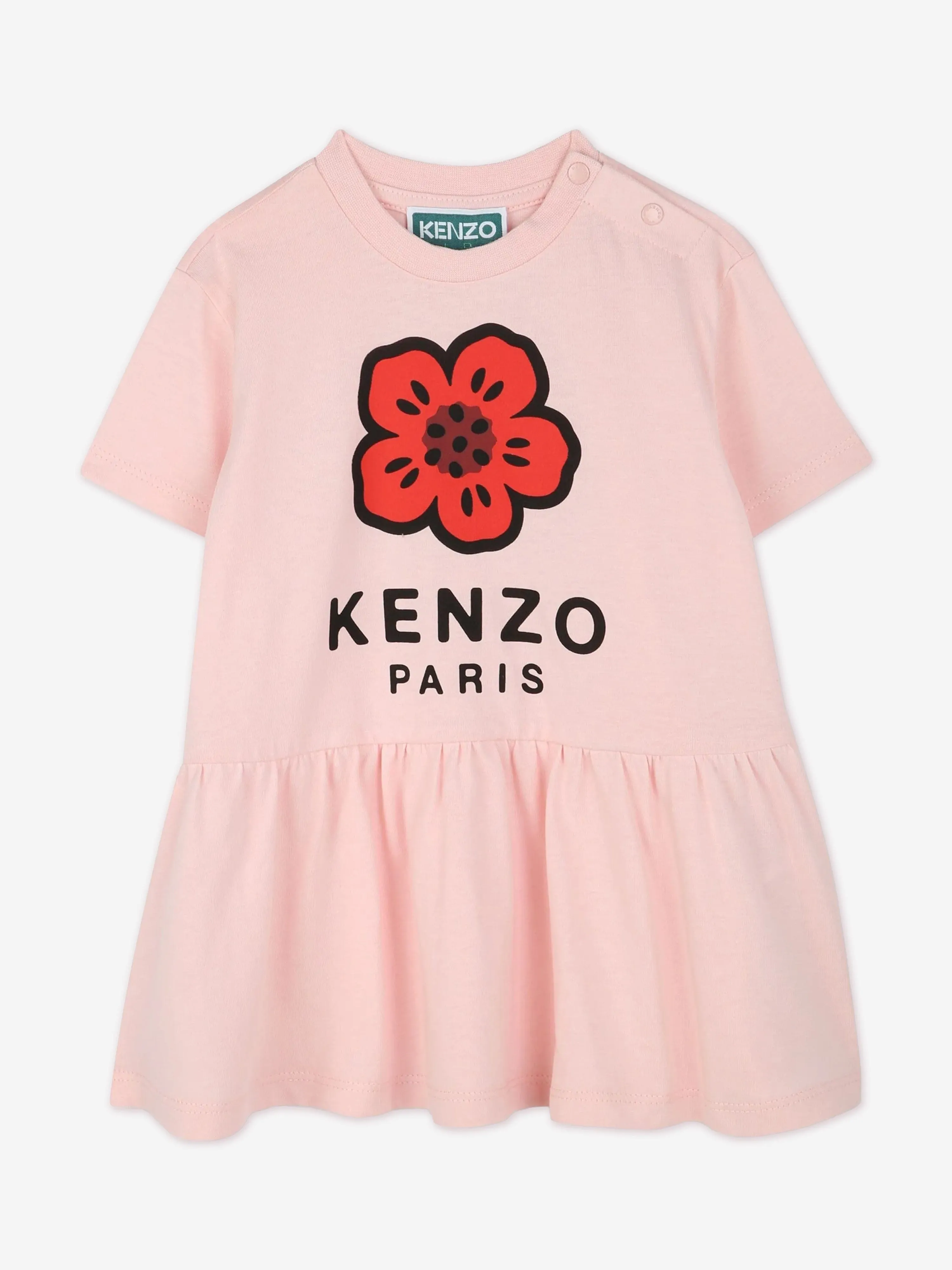 Rosa Blumenkleid für Baby-Mädchen