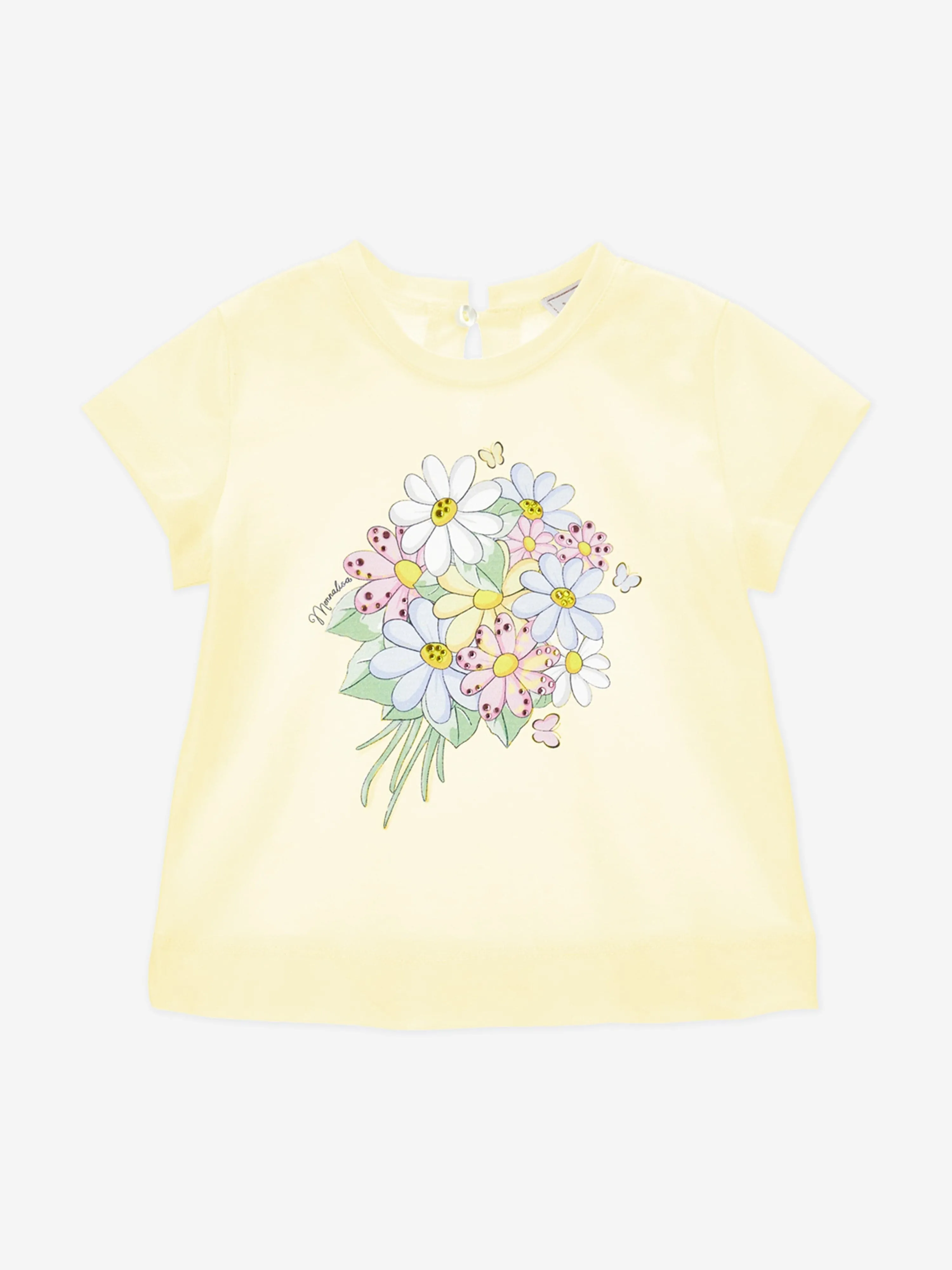 Baby Girls Blumenstrauß T-Shirt in Gelb