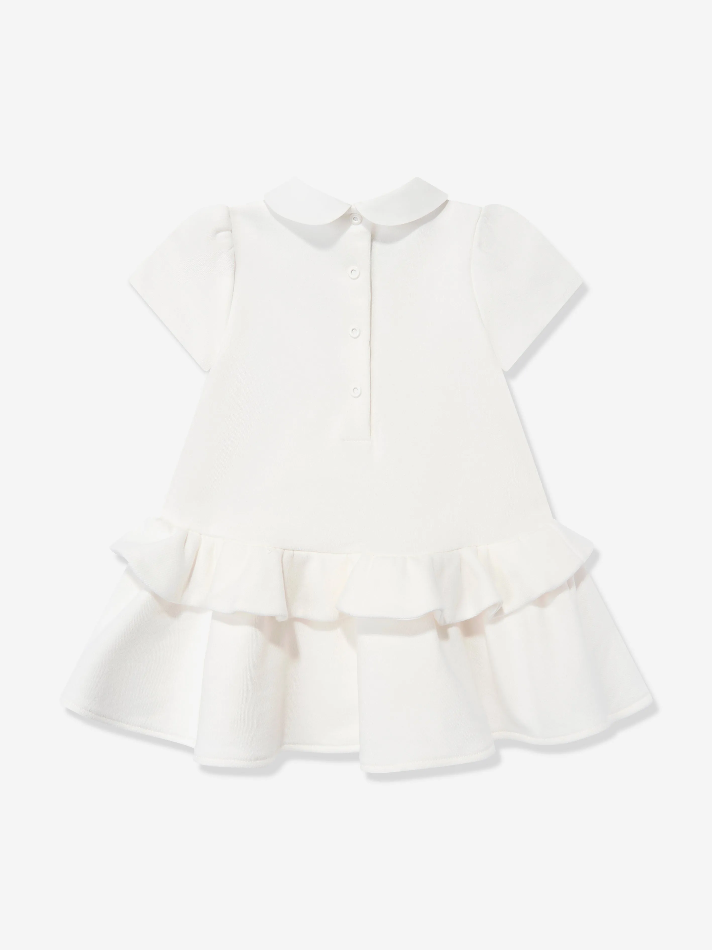 Baby-Mädchen Schleifenkleid in Weiß