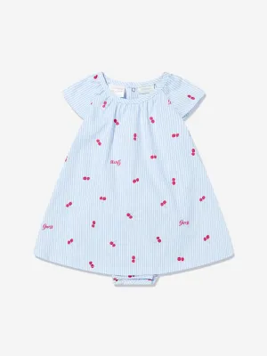 Baby Girls Kirsch-Bodykleid in Blau