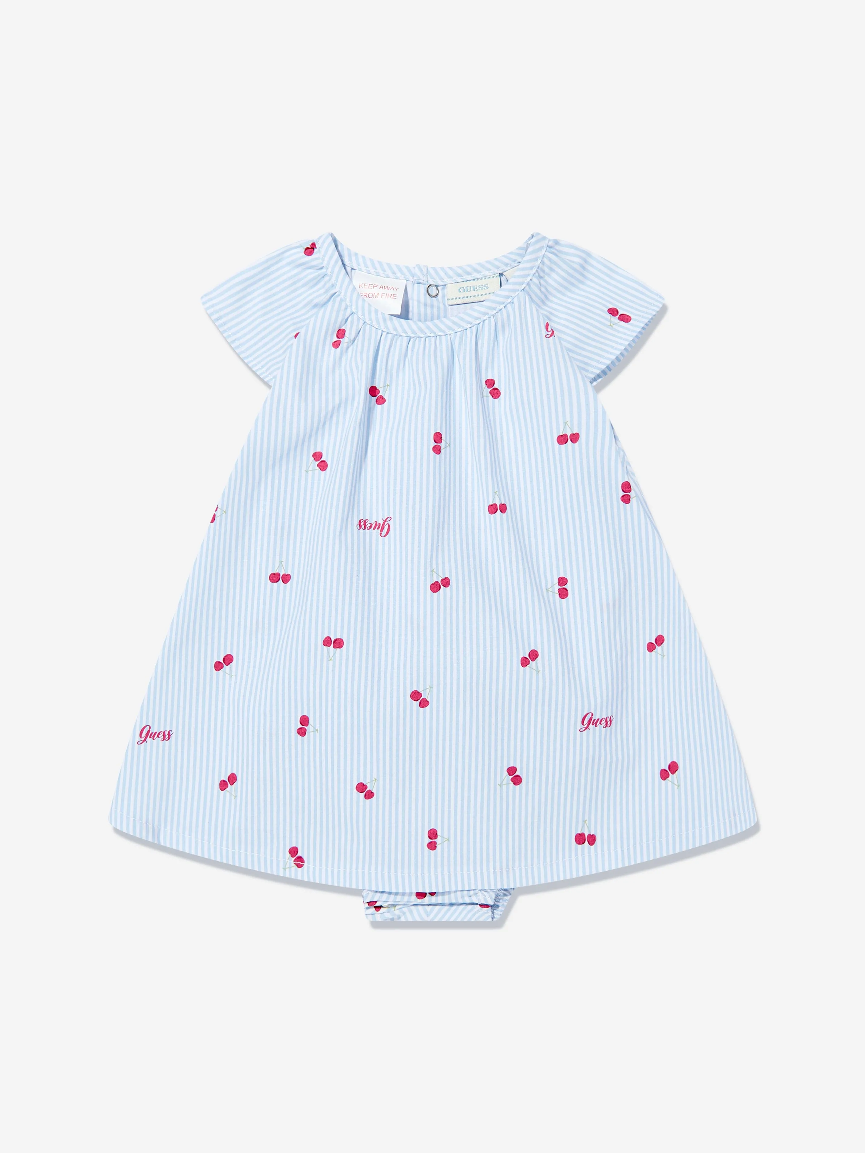 Baby Girls Kirsch-Bodykleid in Blau