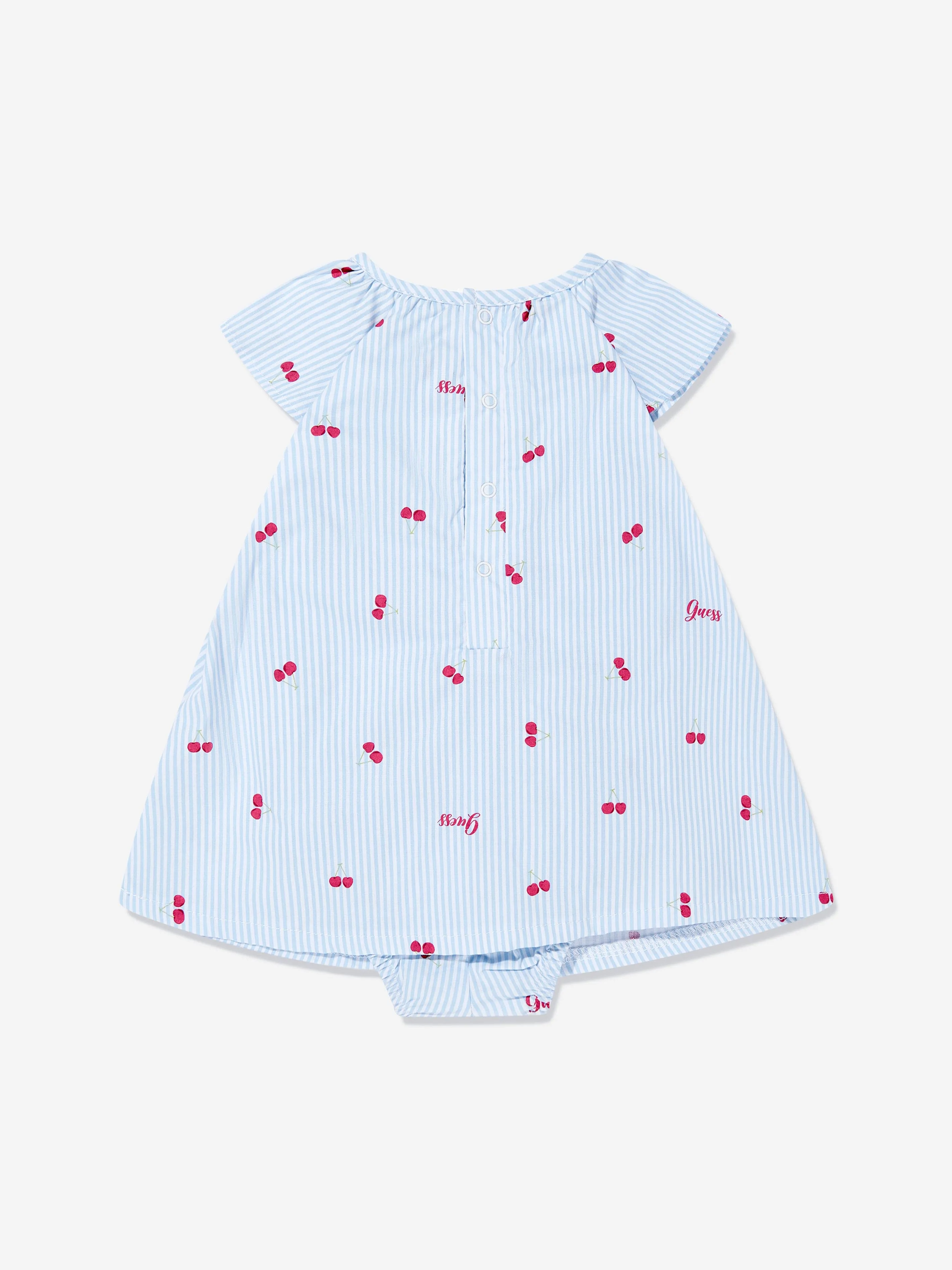 Baby Girls Kirsch-Bodykleid in Blau