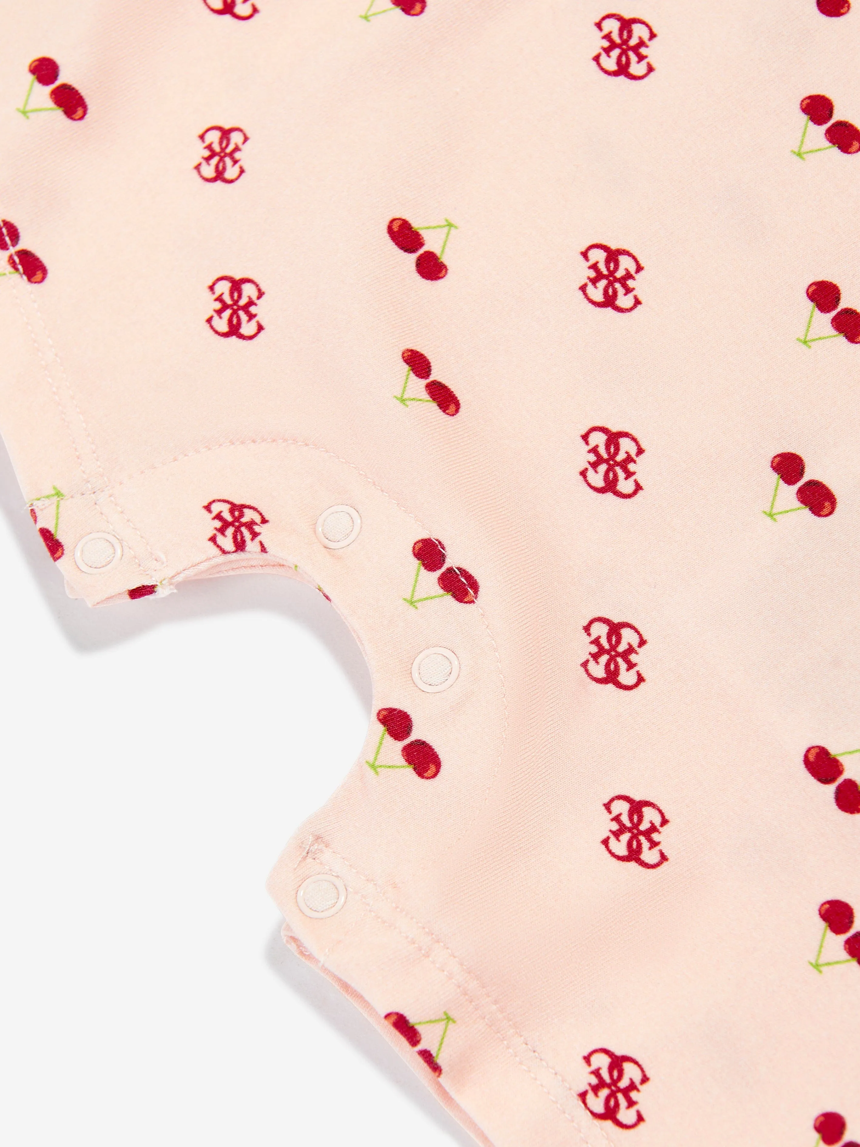 Rosa Baby-Mädchen Kirsch-Romper