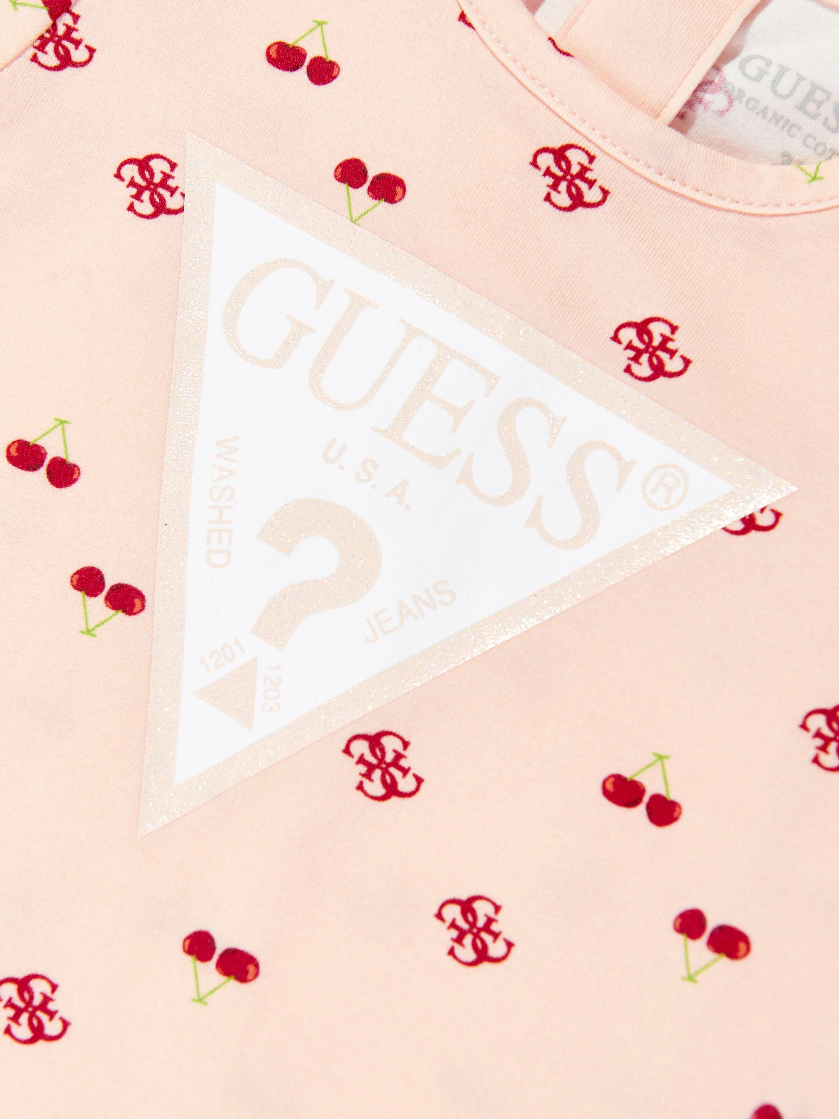 Rosa Baby-Mädchen Kirsch-Romper