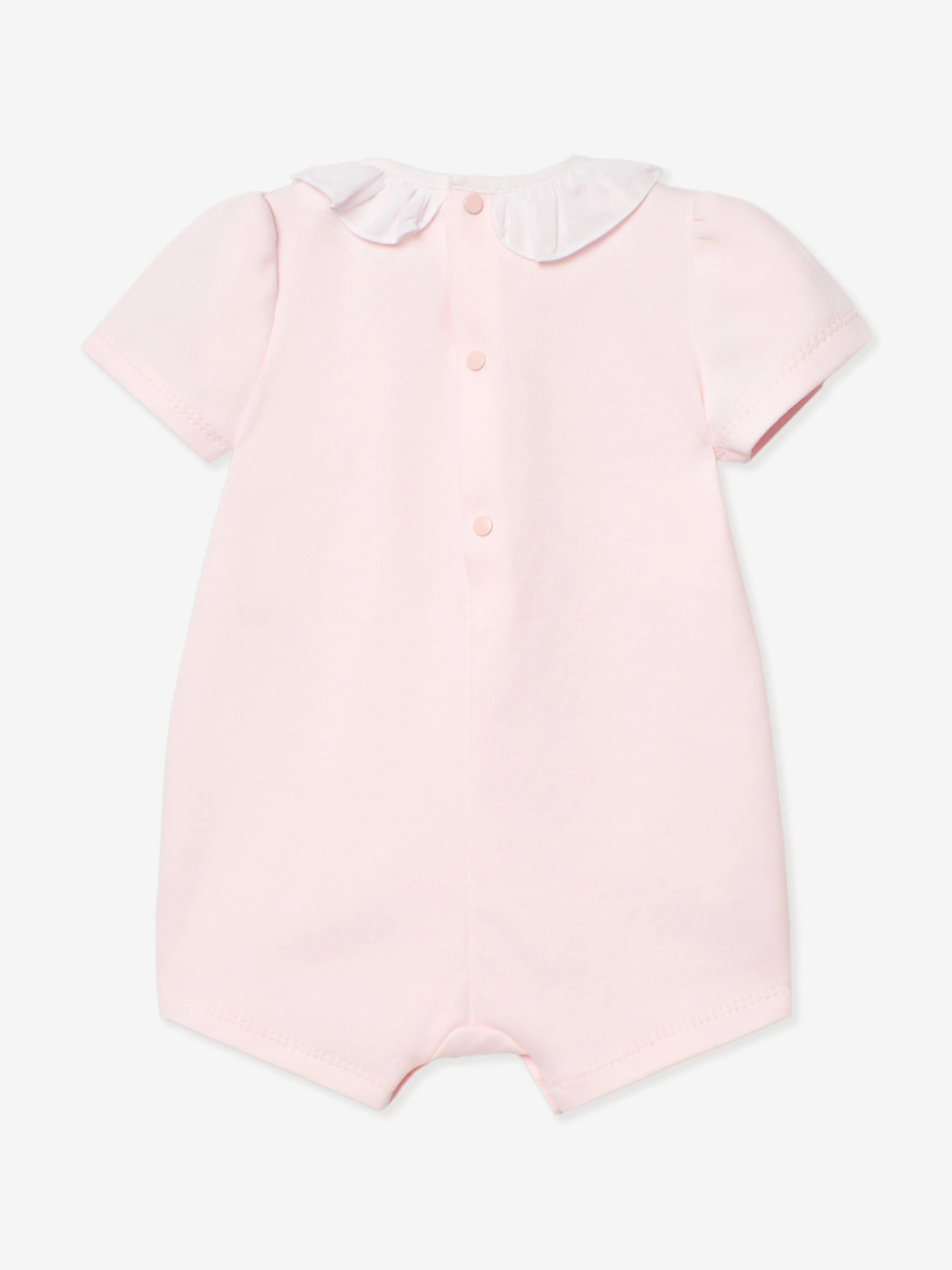 Rosa Baumwoll-Strampler für Baby-Mädchen