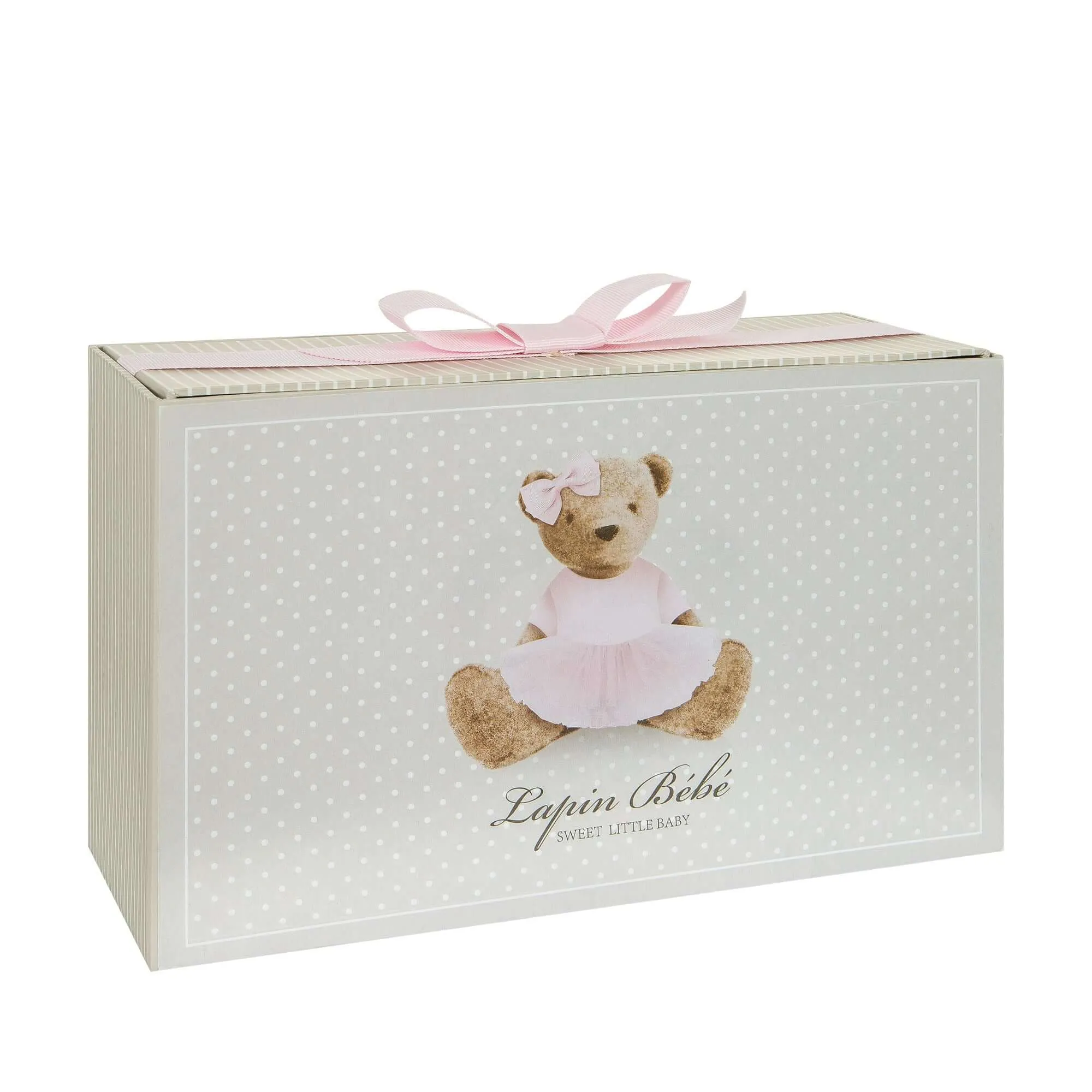 Baby-Mädchen Creme-Farbener Schleifen-Strampler