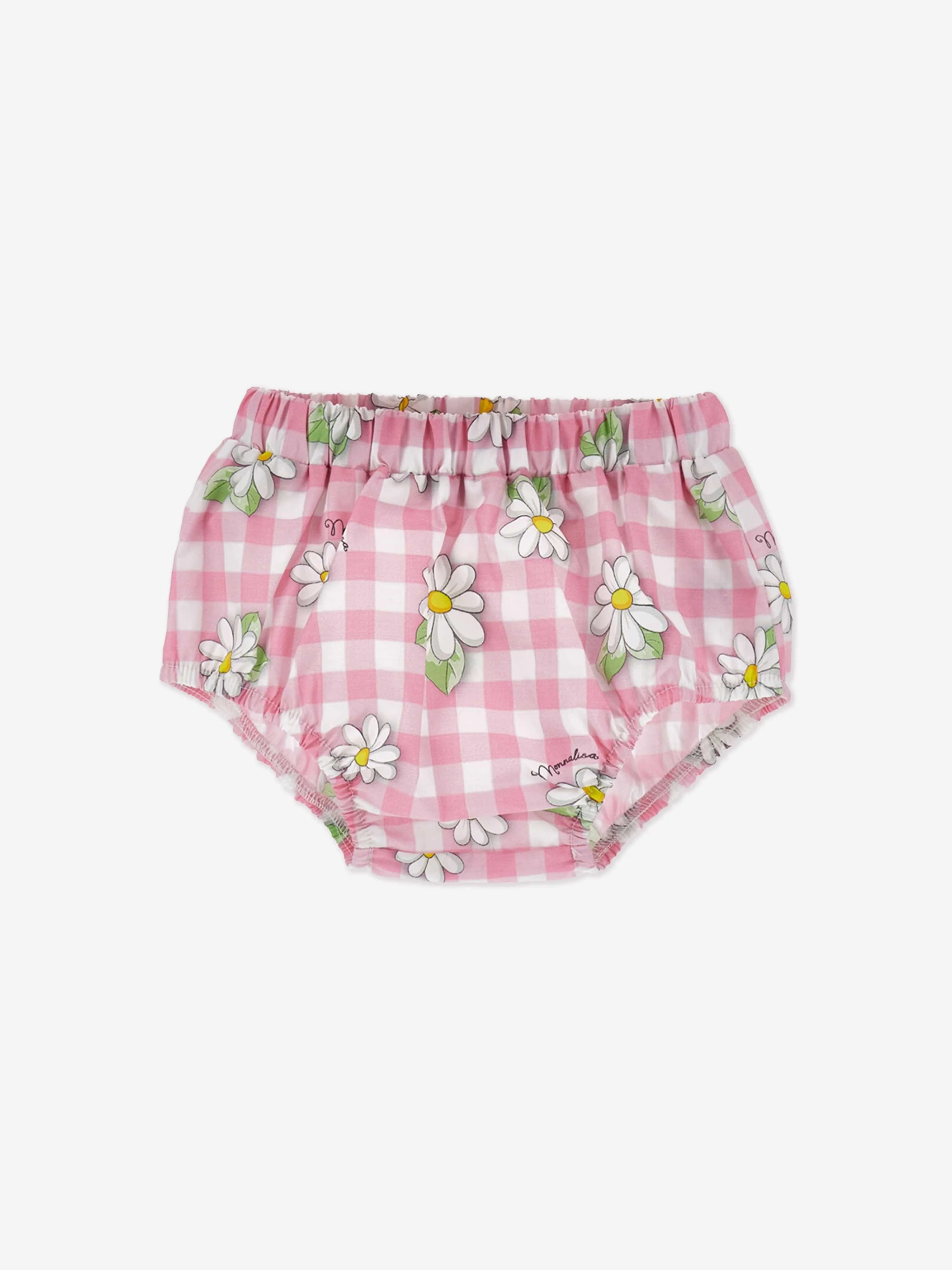 Rosa Baby-Mädchen Gänseblümchenkleid und Bloomers-Set