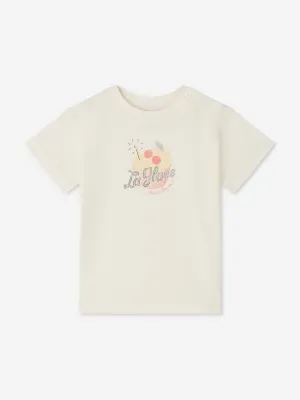 Baby Girls Dom T-Shirt in Elfenbein