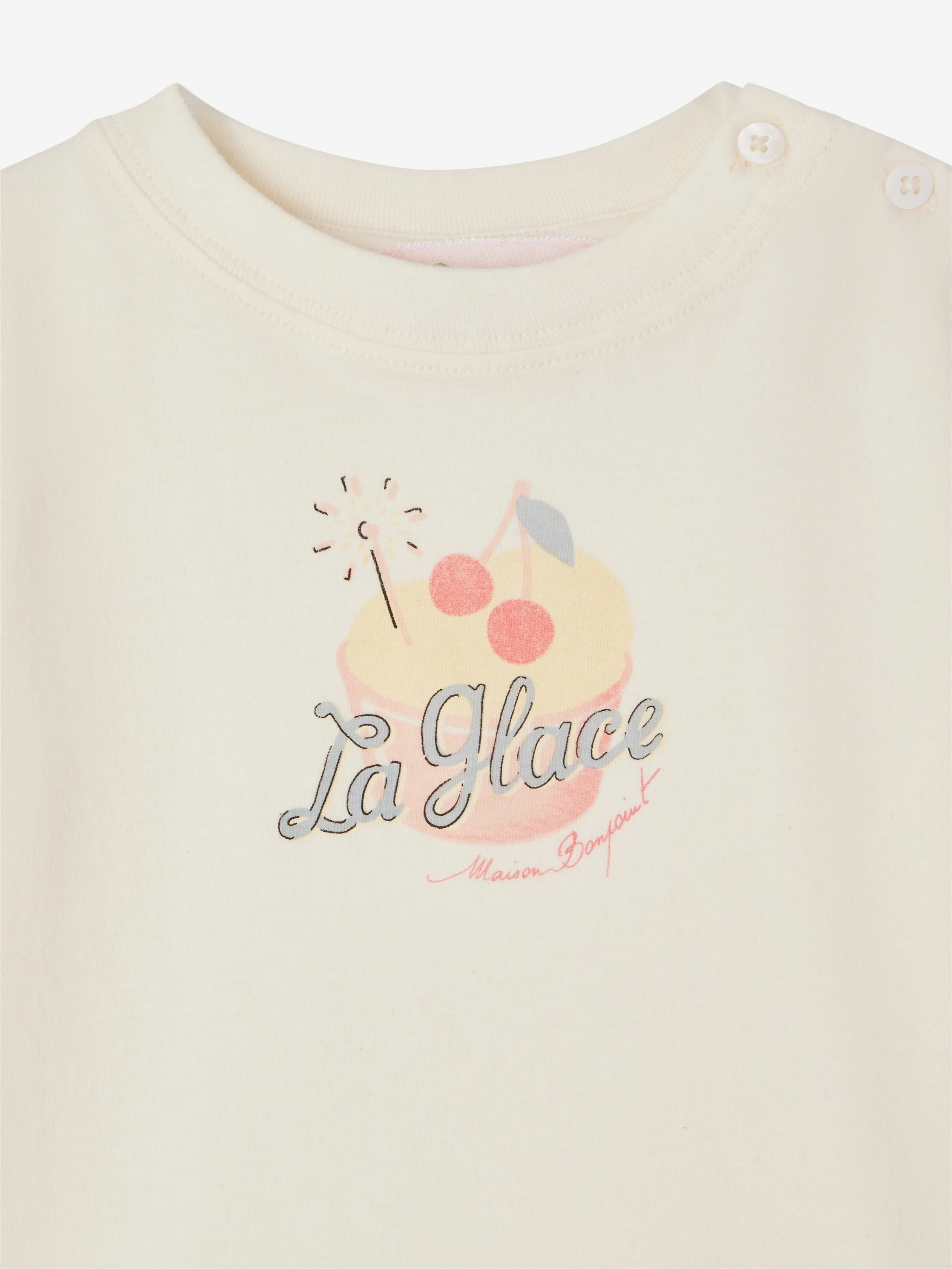 Baby Girls Dom T-Shirt in Elfenbein