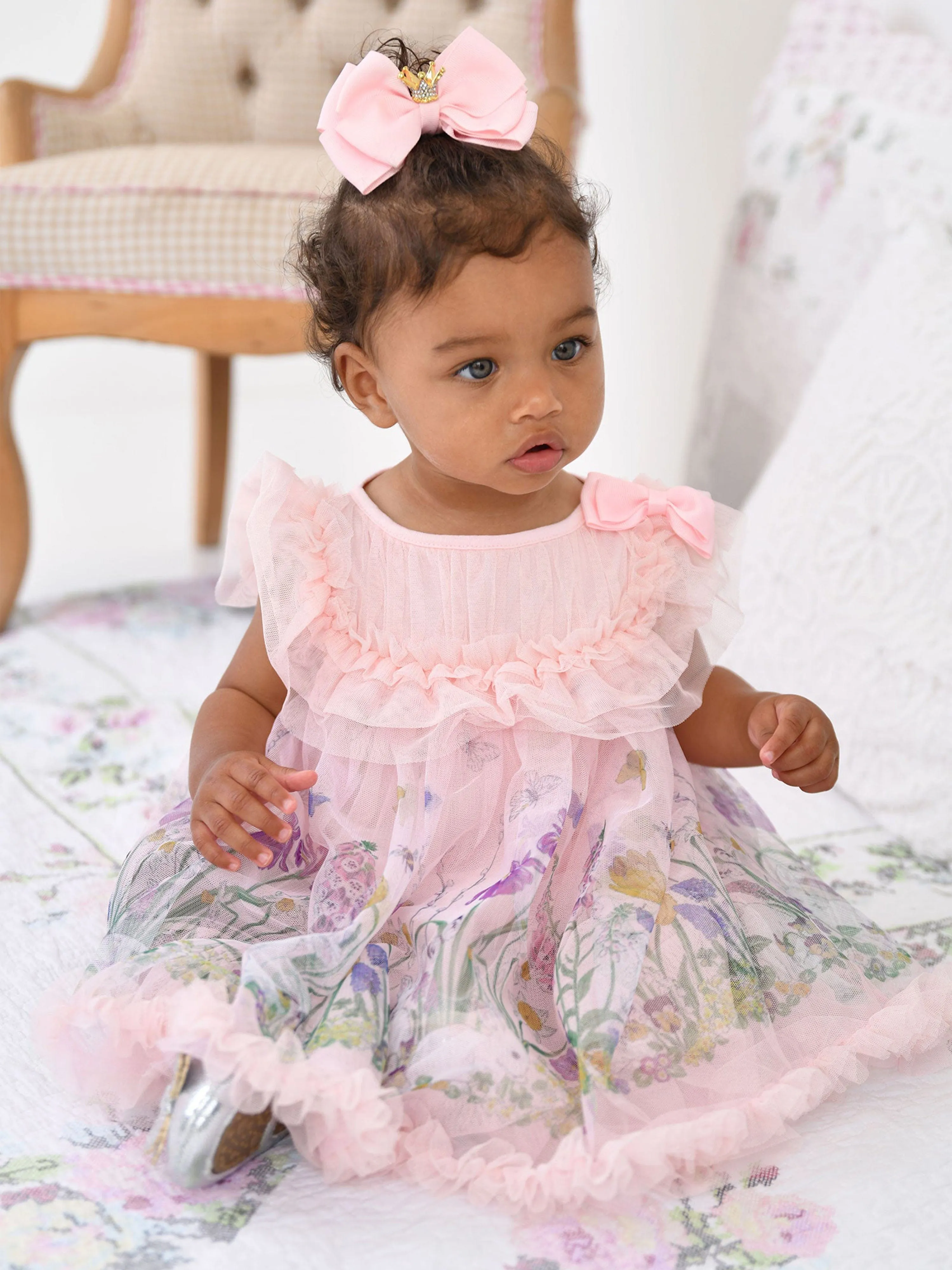Baby Girls Dominique Bunny Kleid in Rosa