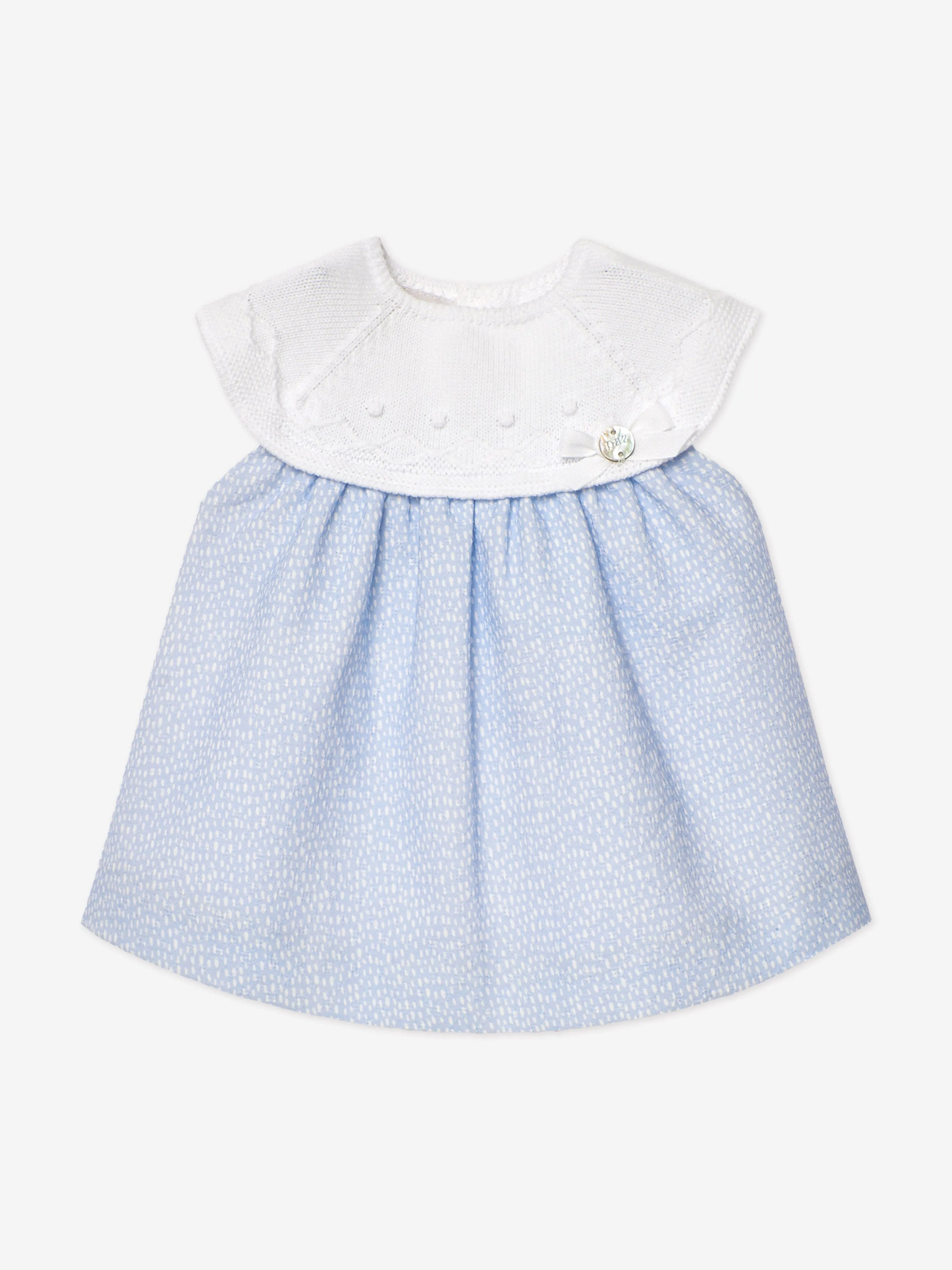 Baby-Mädchen Kleid und Bloomers-Set in Blau
