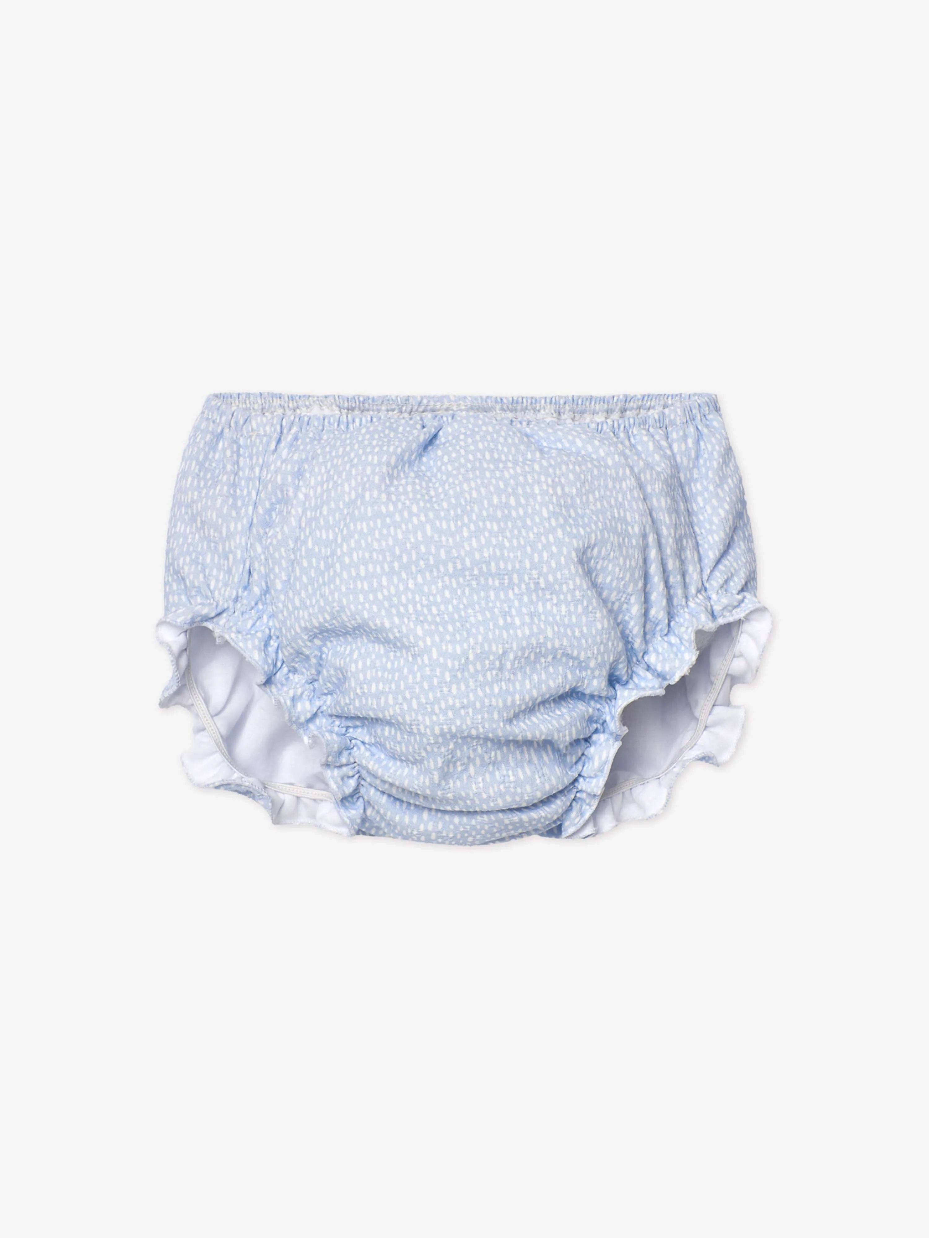 Baby-Mädchen Kleid und Bloomers-Set in Blau