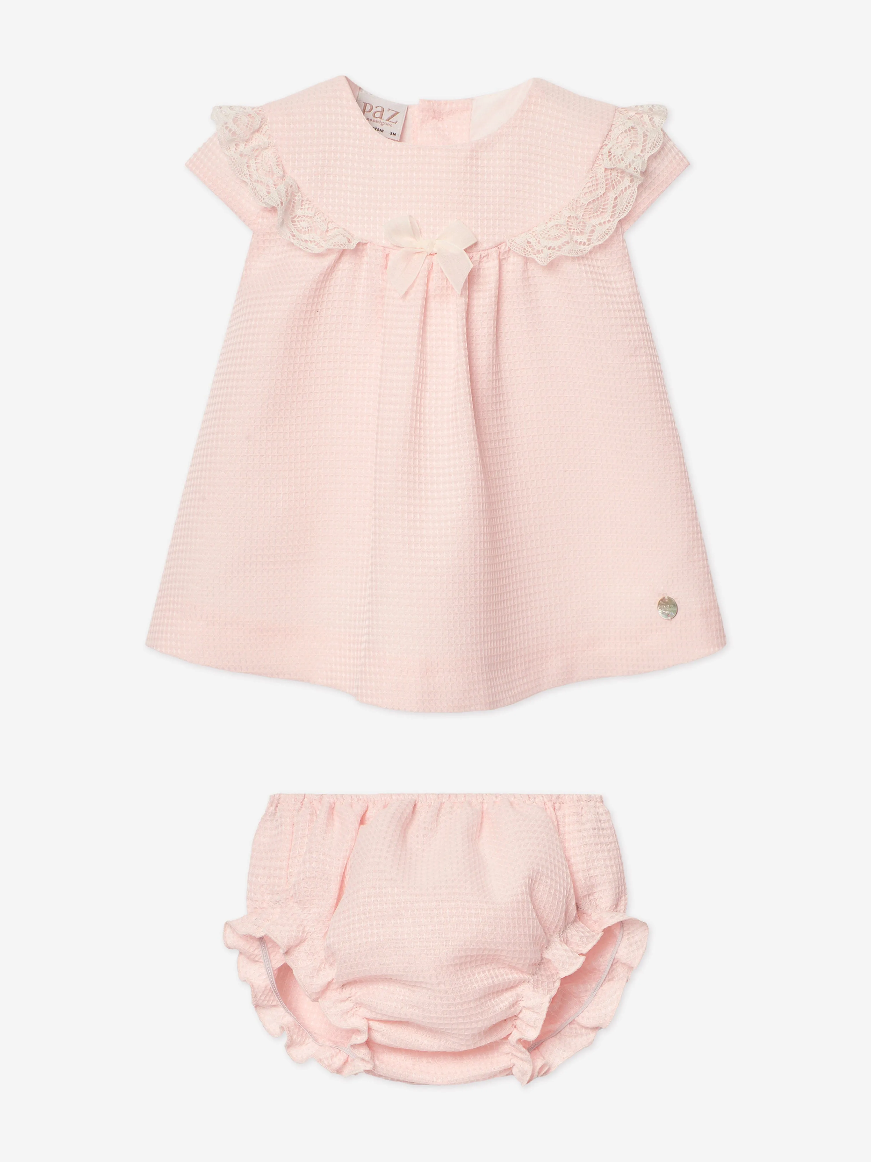 Rosa Kleid und Bloomers-Set für Babygirls