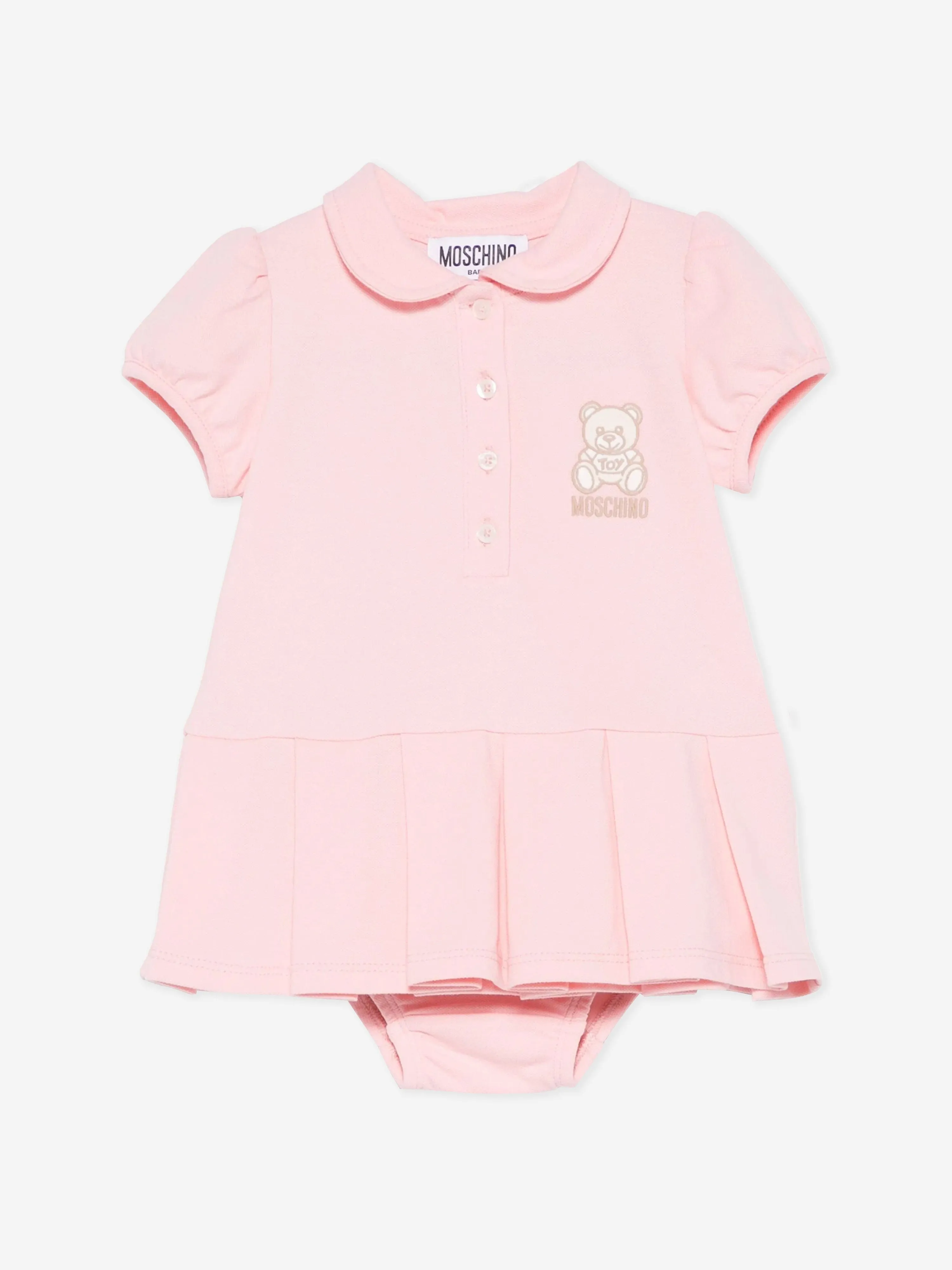 Rosa Kleid und Höschen-Set für Baby-Mädchen