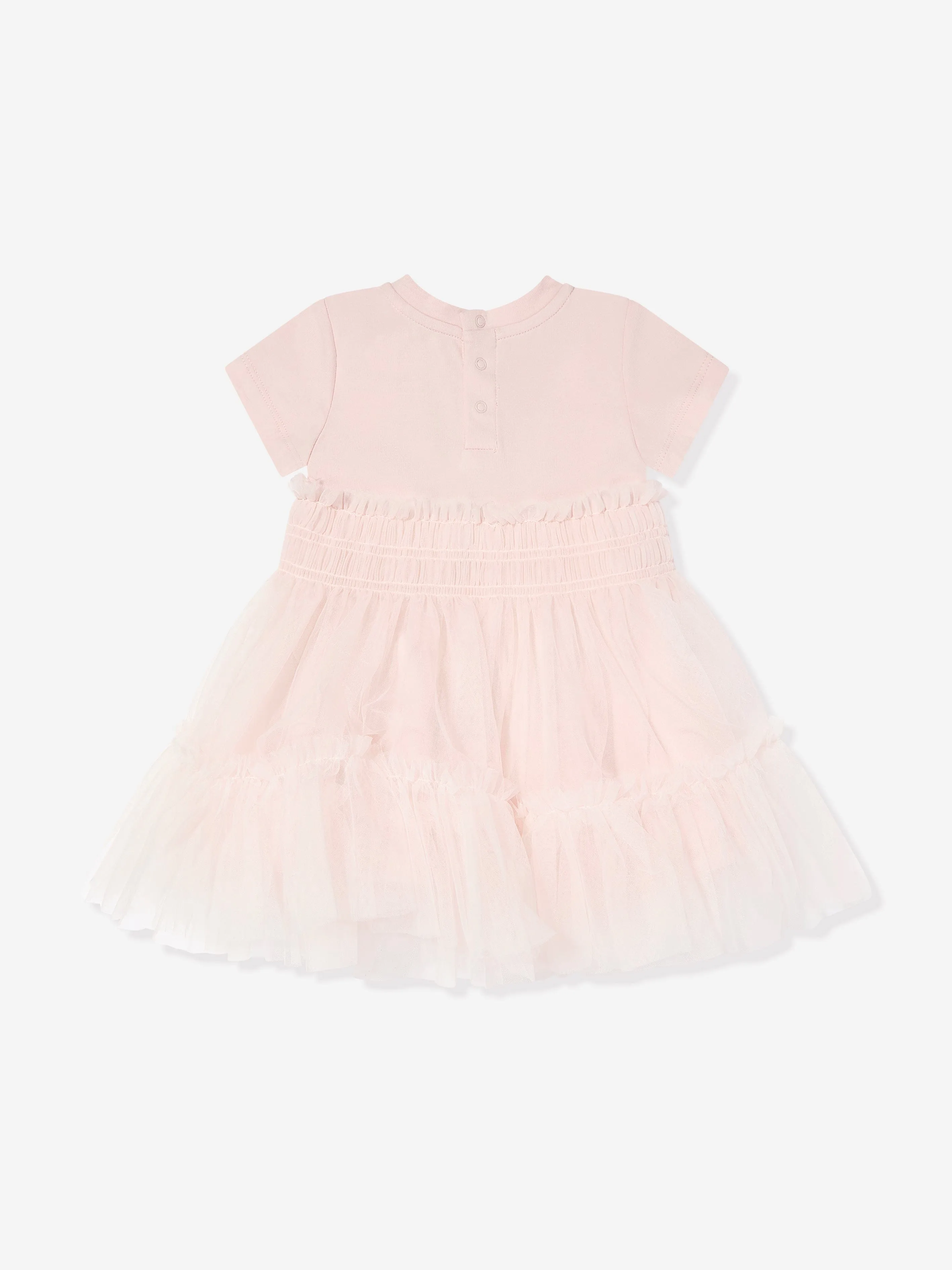 Rosa Kleid für Baby-Mädchen mit Schlüpfer