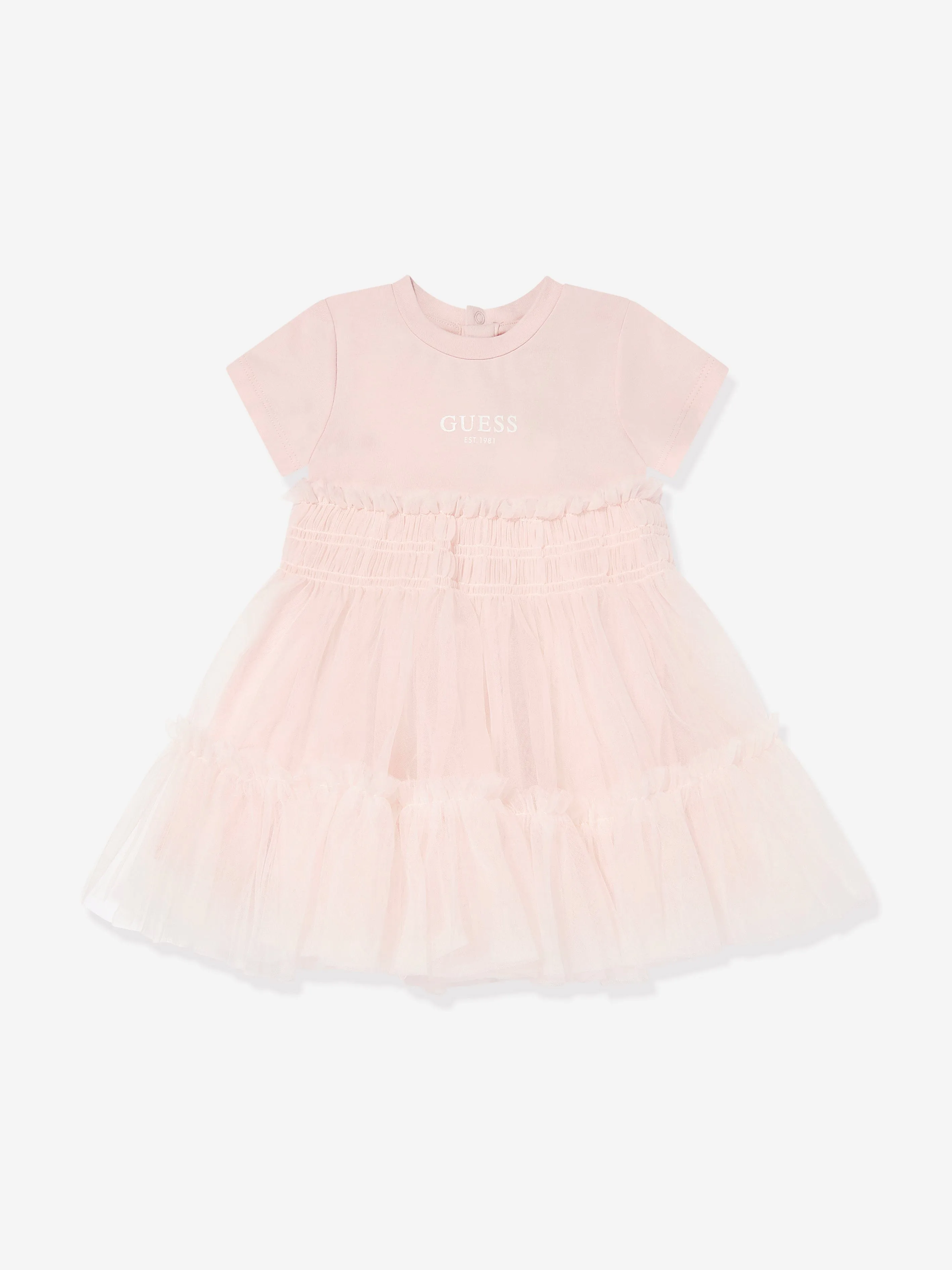 Rosa Kleid für Baby-Mädchen mit Schlüpfer
