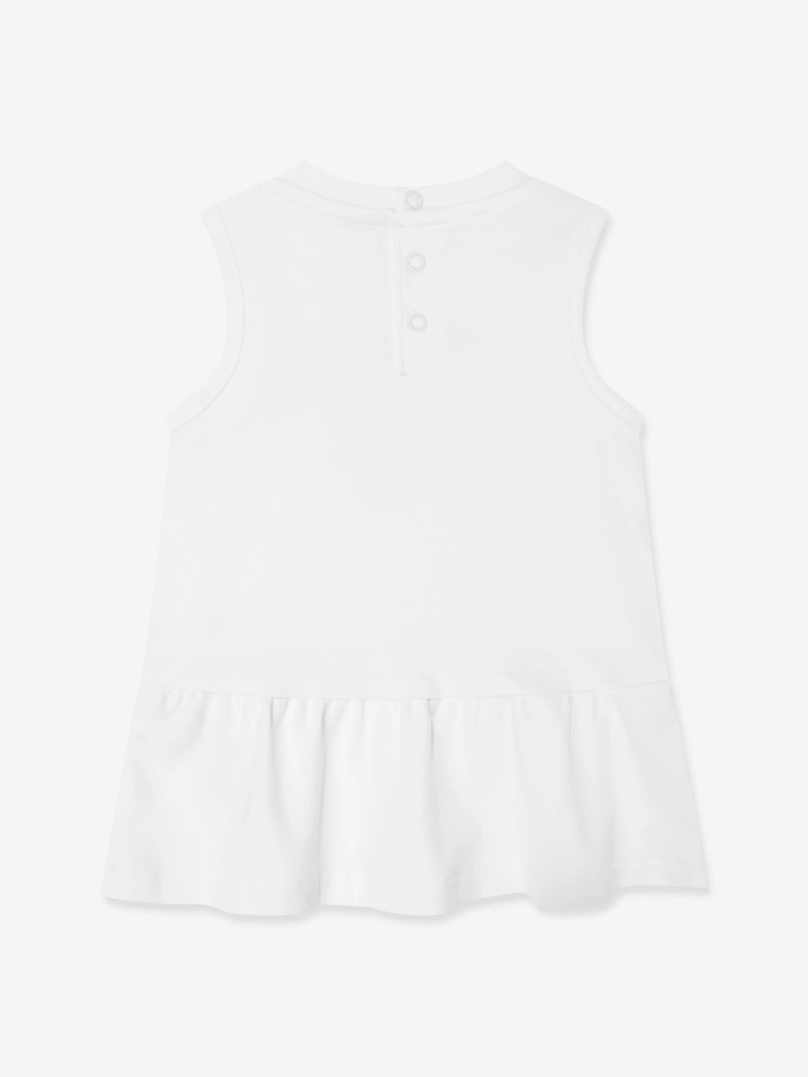 Baby-Mädchenkleid mit Schlüpfer in Weiß