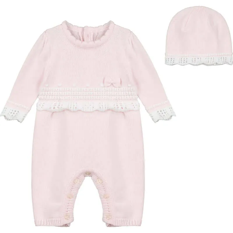 Baby Girls Elise Strick-Set mit Mütze