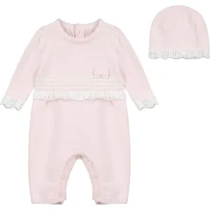 Baby Girls Elise Strick-Set mit Mütze